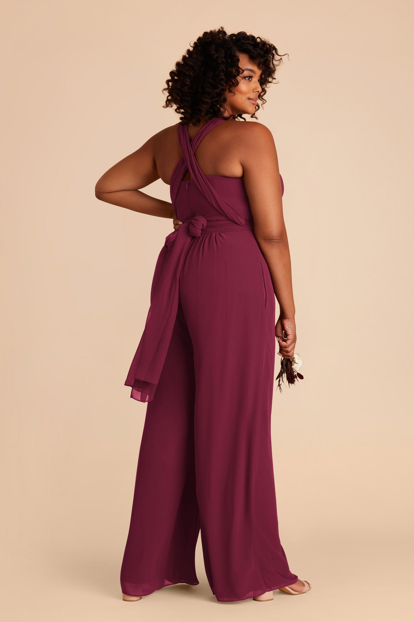 Convertible Wedding Jumpsuit with Adjustable Straps | Gigi Berry