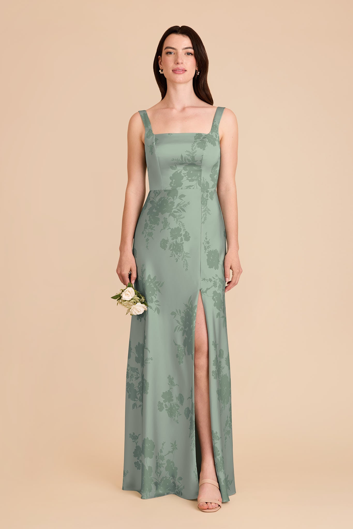 Convertible Sage Dress with Bows | Whimsical Blooms