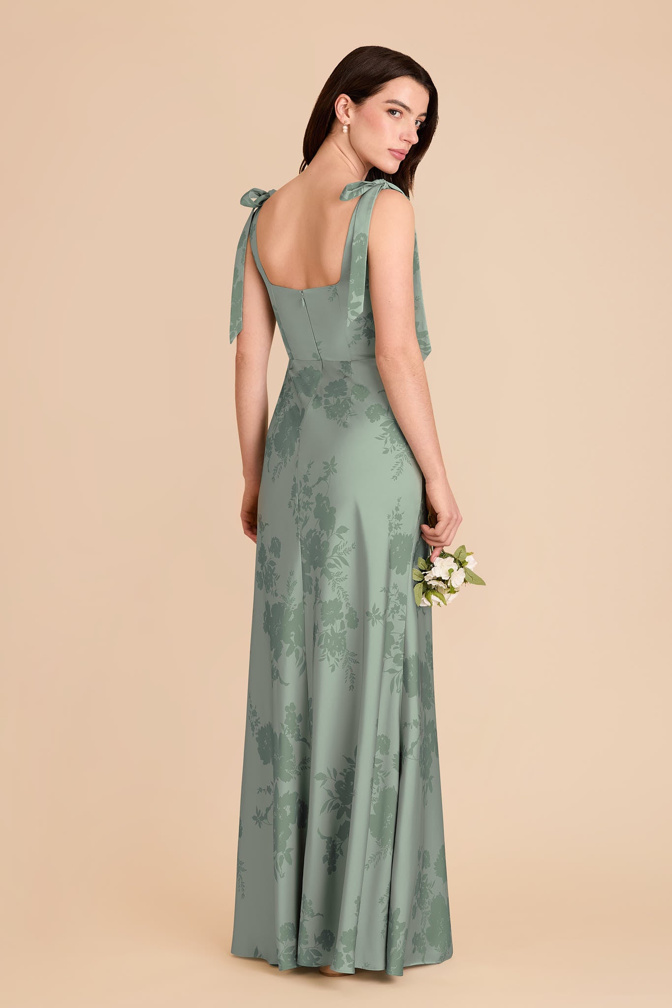 Convertible Sage Dress with Bows | Whimsical Blooms