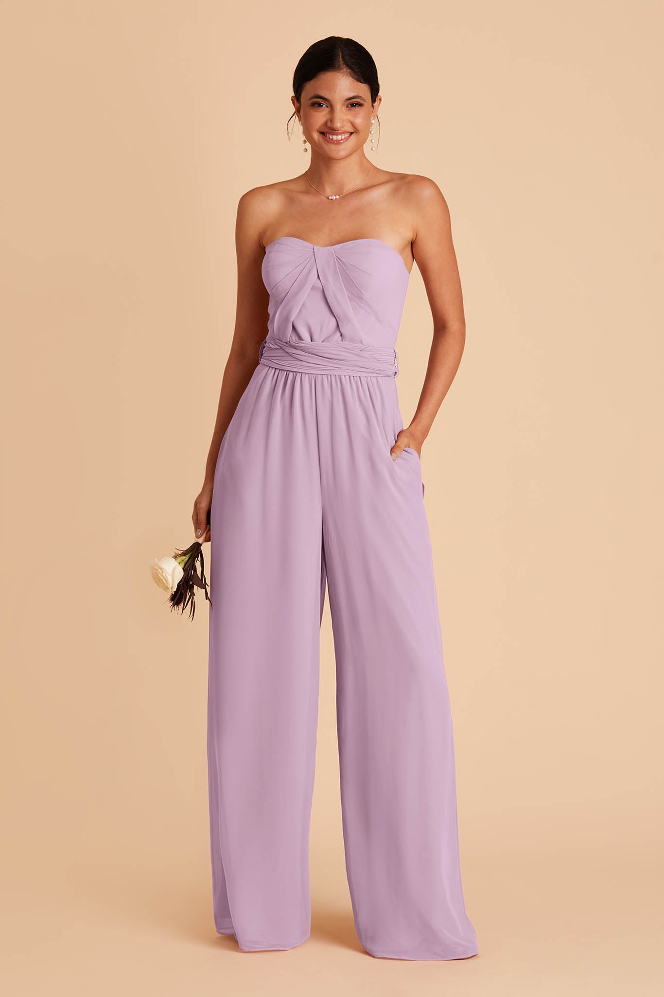 Convertible Jumpsuit with Adjustable Straps - Gigi | Lavender