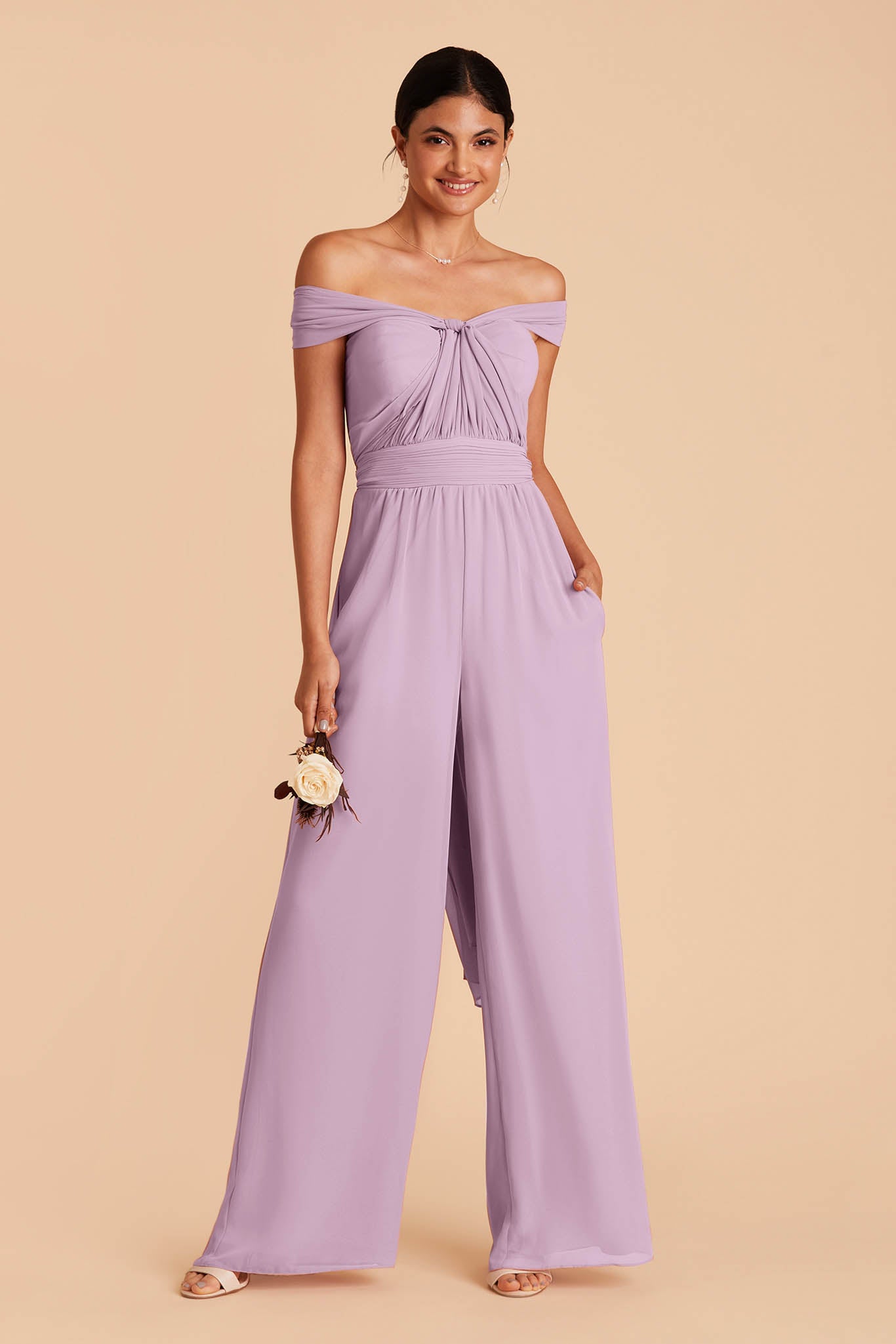 Convertible Jumpsuit with Adjustable Straps - Gigi | Lavender