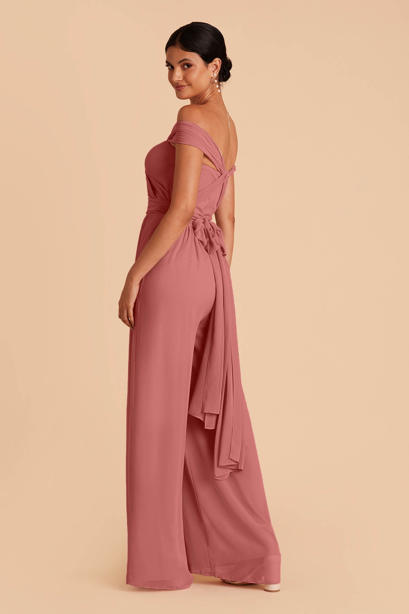 Convertible Wedding Jumpsuit with Adjustable Straps | Birdy Grey