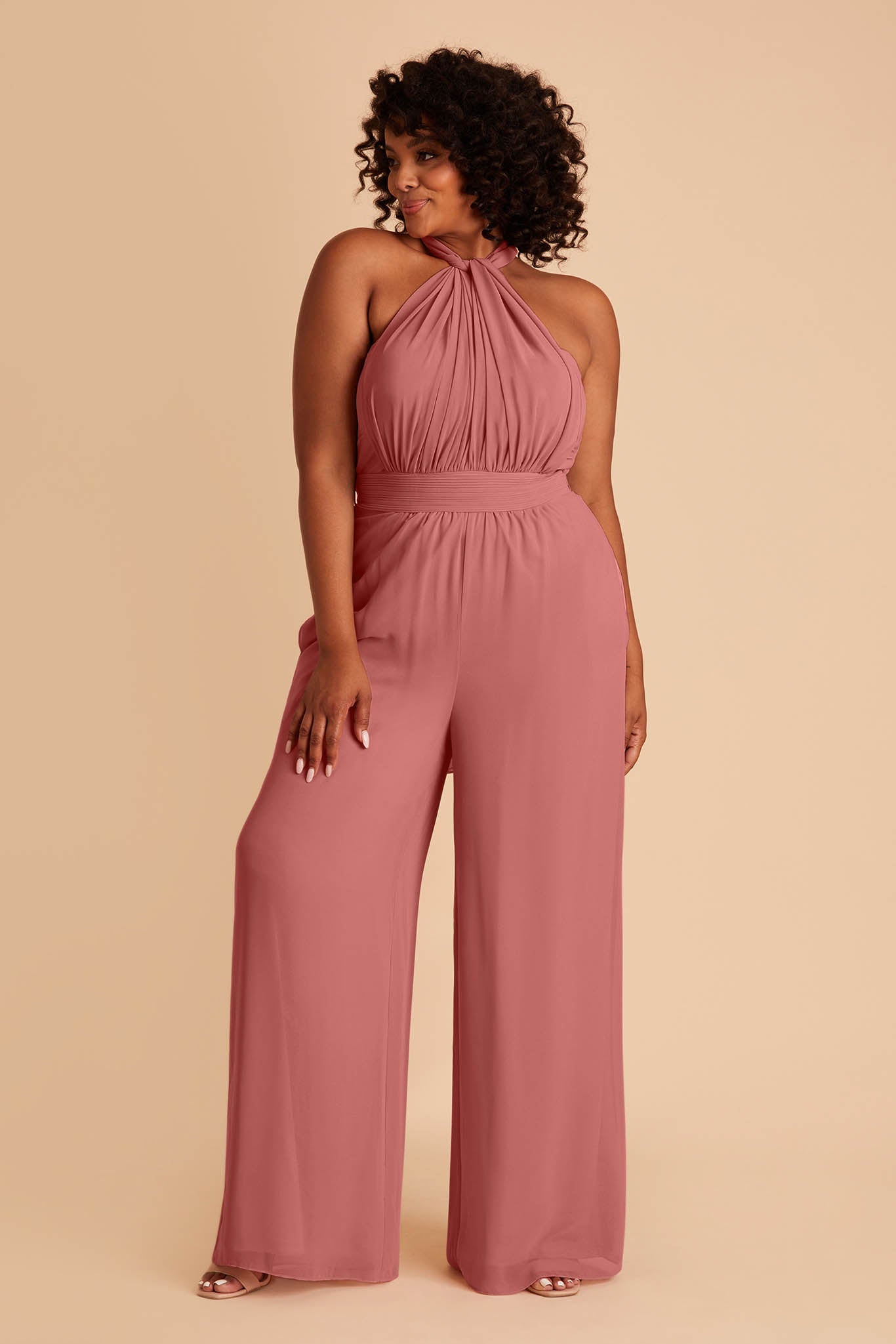 Convertible Wedding Jumpsuit with Adjustable Straps | Birdy Grey