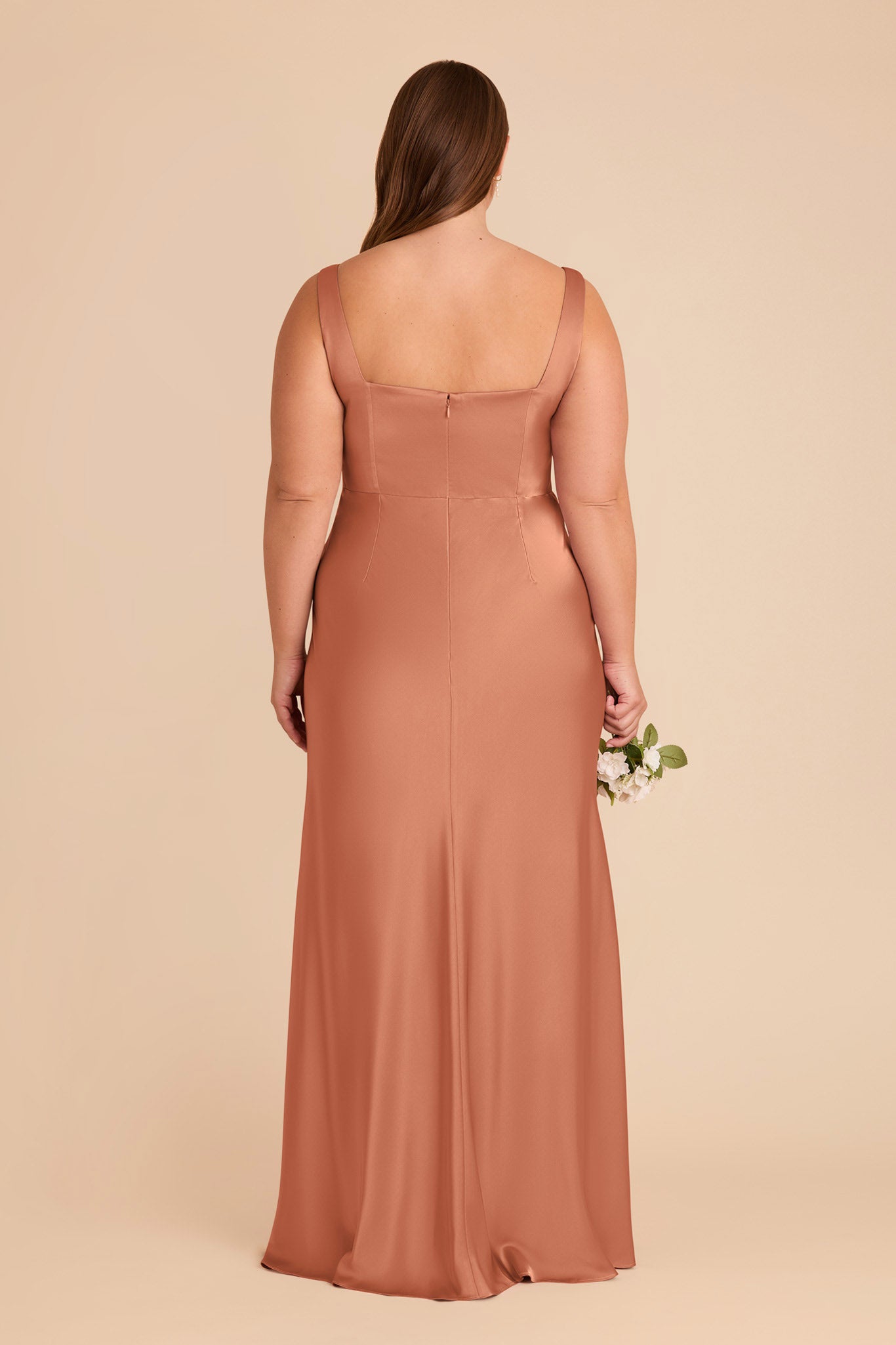 Convertible Satin Dress with Bows | Alex Terracotta