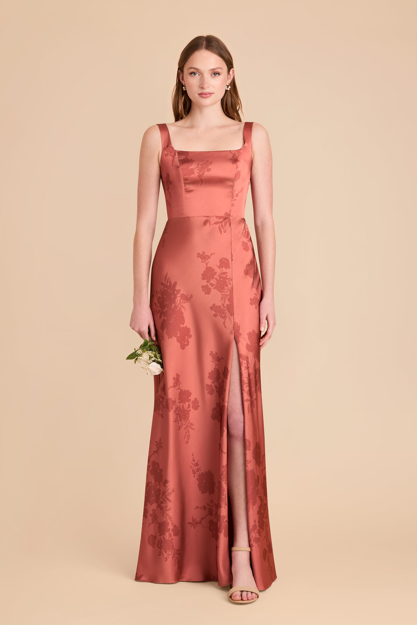 Convertible Satin Dress with Bows | Alex Wild Rose Blooms