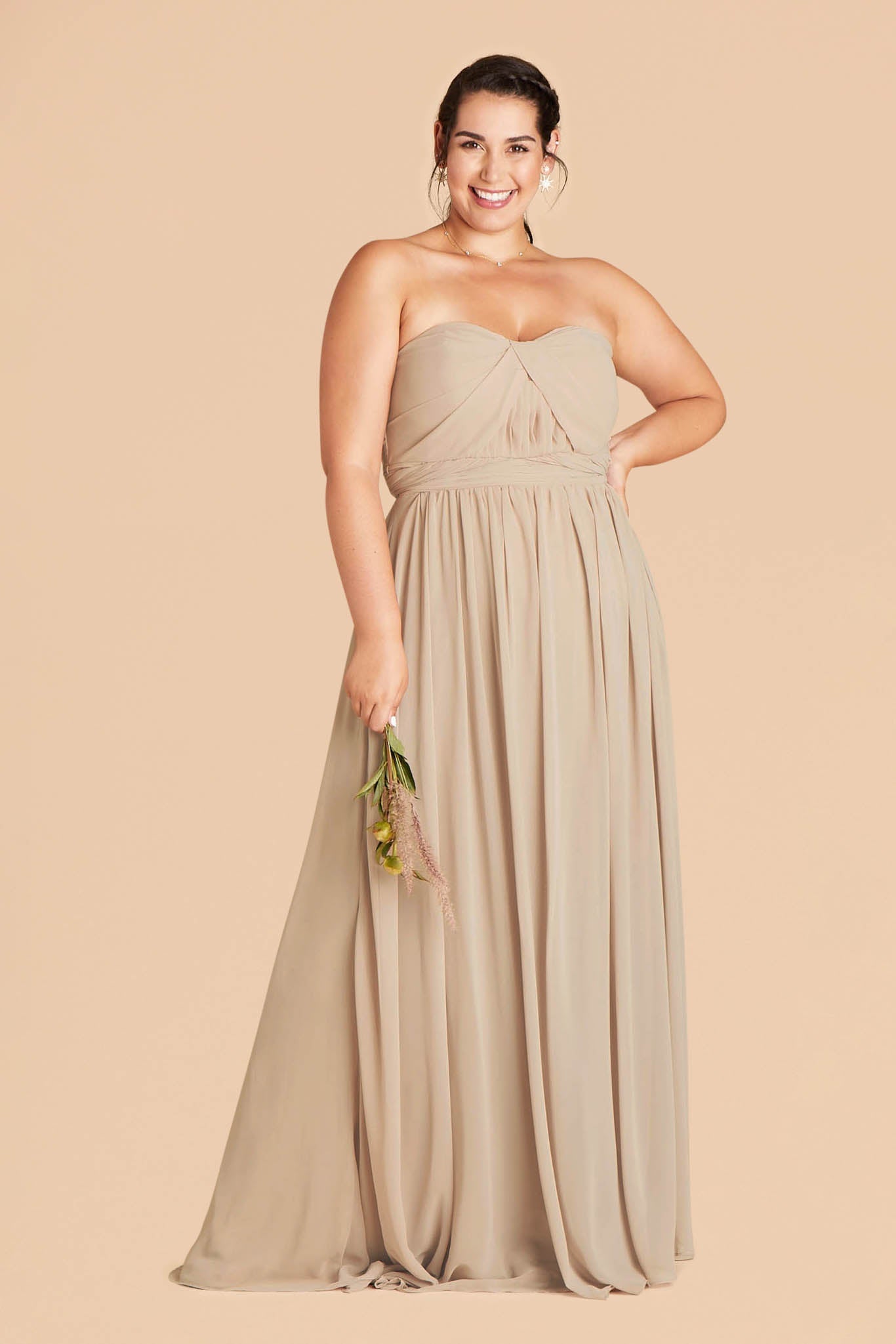 Convertible Bridesmaid Dress in Almond - Grace | 15+ Ways to Wear