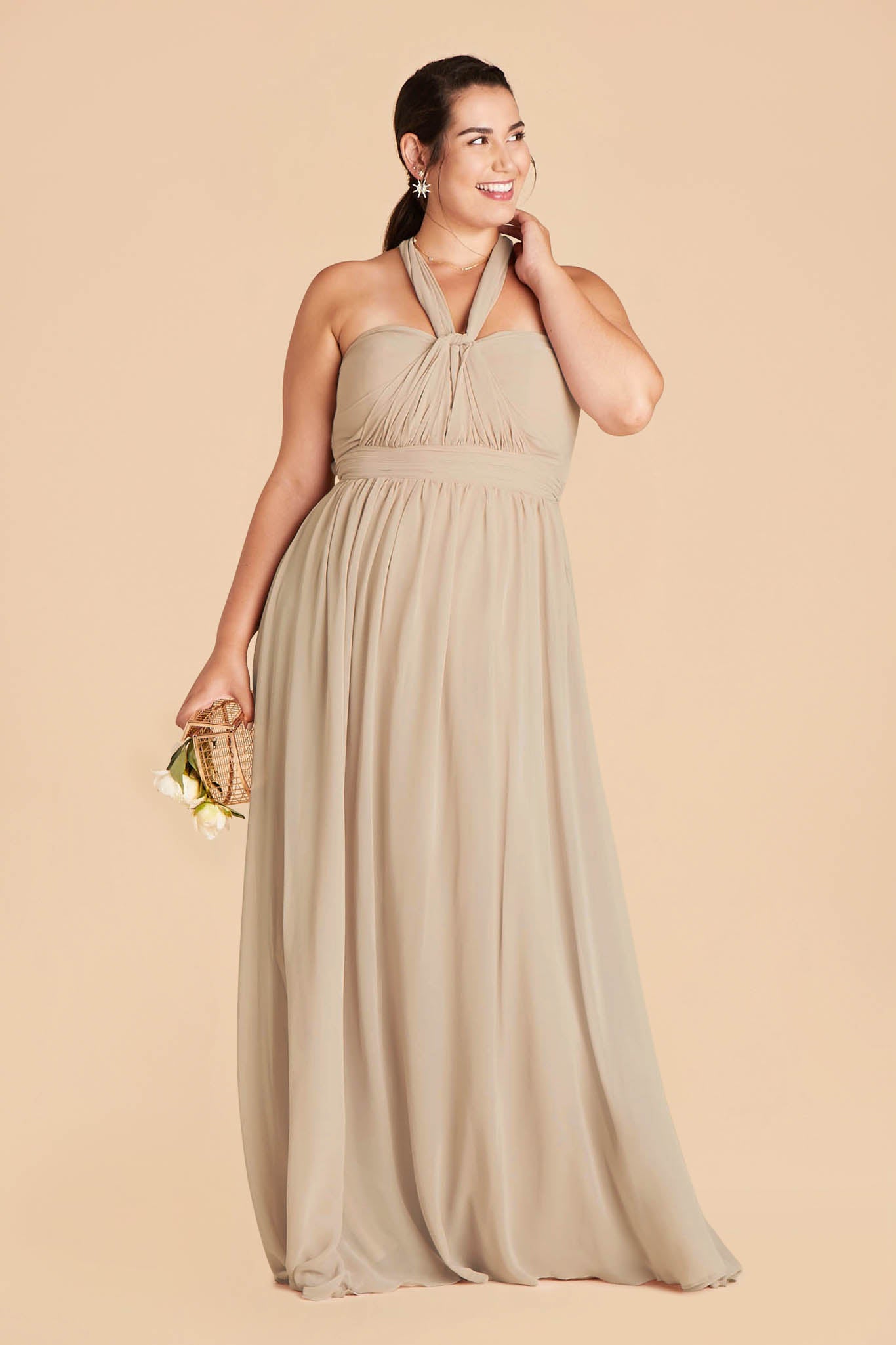 Convertible Bridesmaid Dress in Almond - Grace | 15+ Ways to Wear