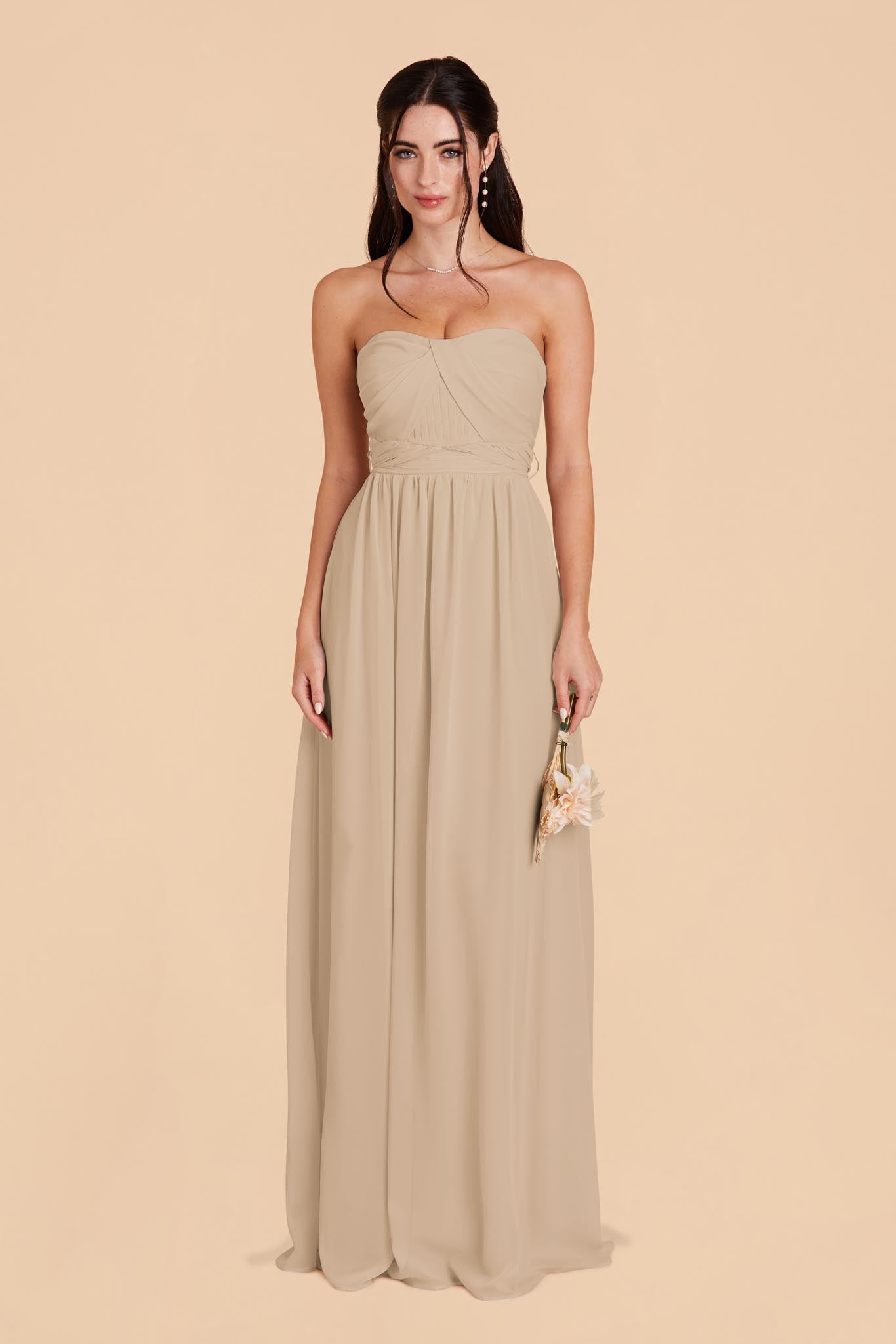 Convertible Bridesmaid Dress in Almond - Grace | 15+ Ways to Wear