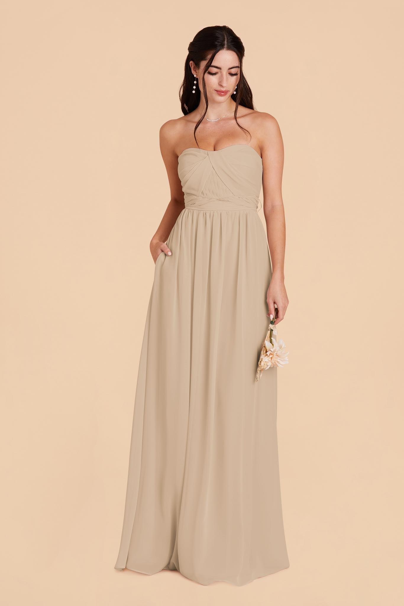Convertible Bridesmaid Dress in Almond - Grace | 15+ Ways to Wear