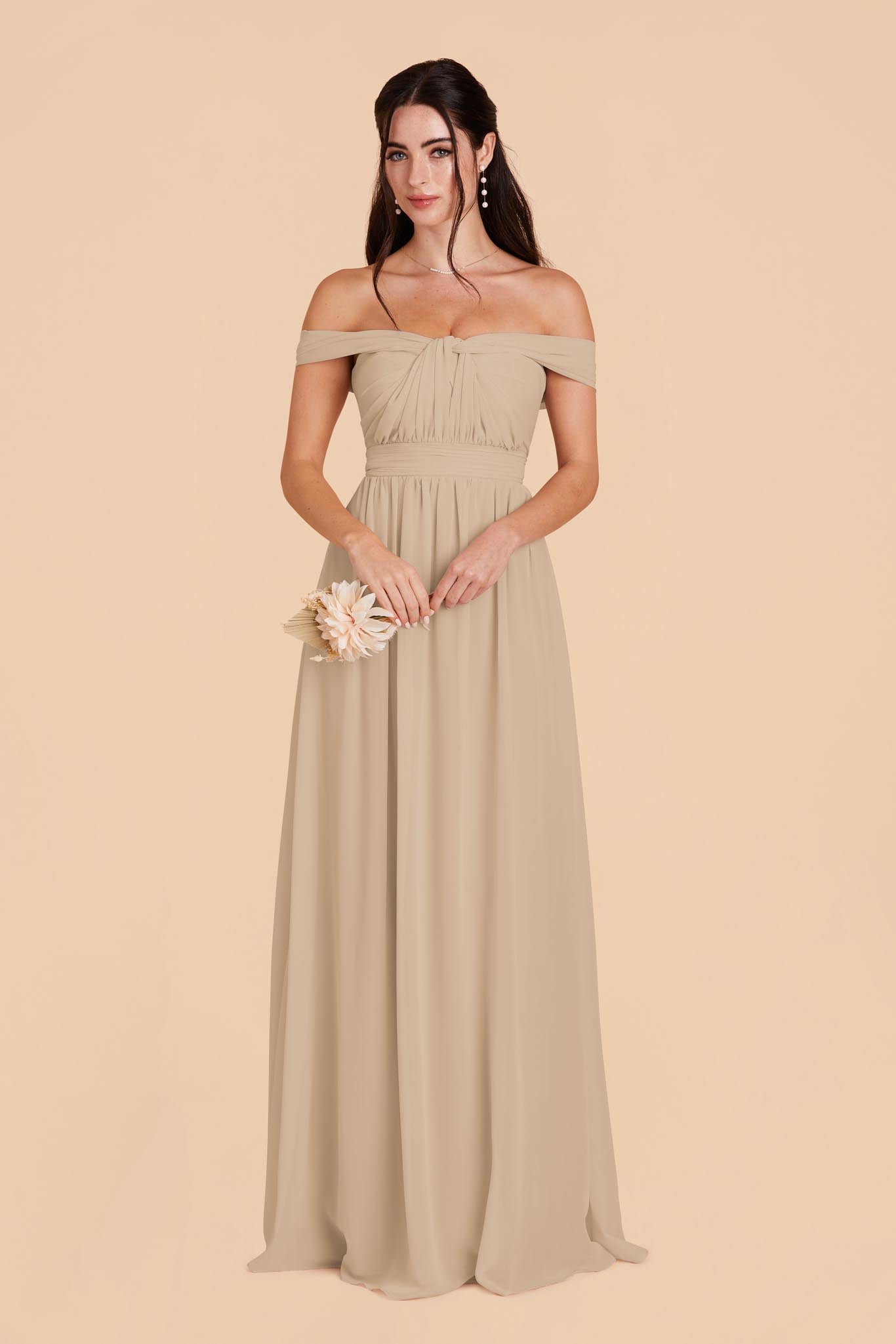 Convertible Bridesmaid Dress in Almond - Grace | 15+ Ways to Wear