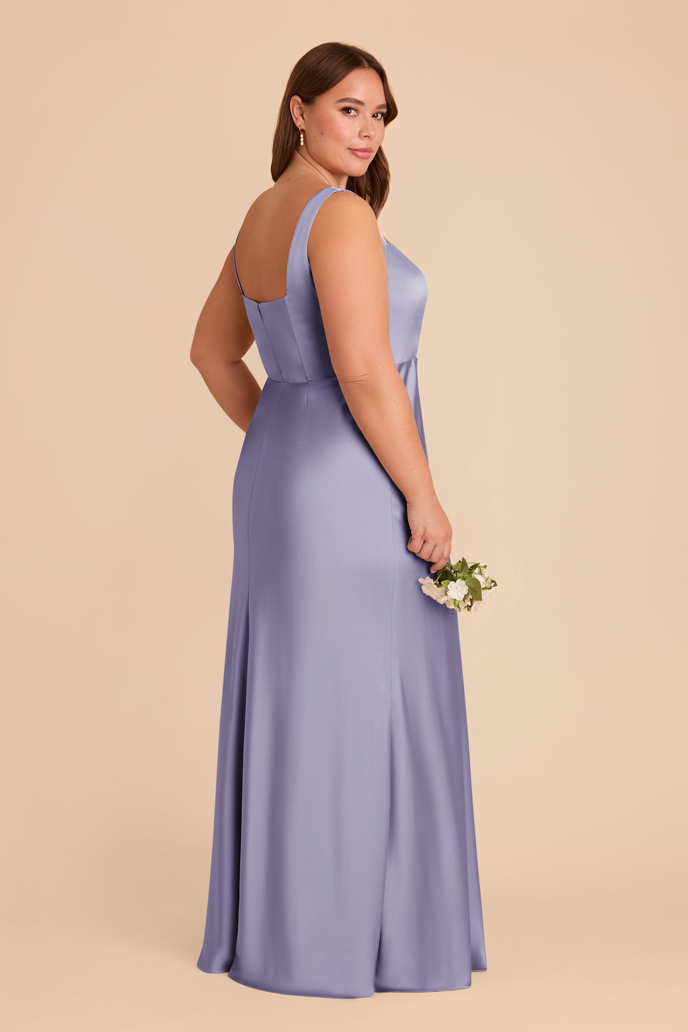 Convertible Satin Dress with Bows | Alex Wisteria