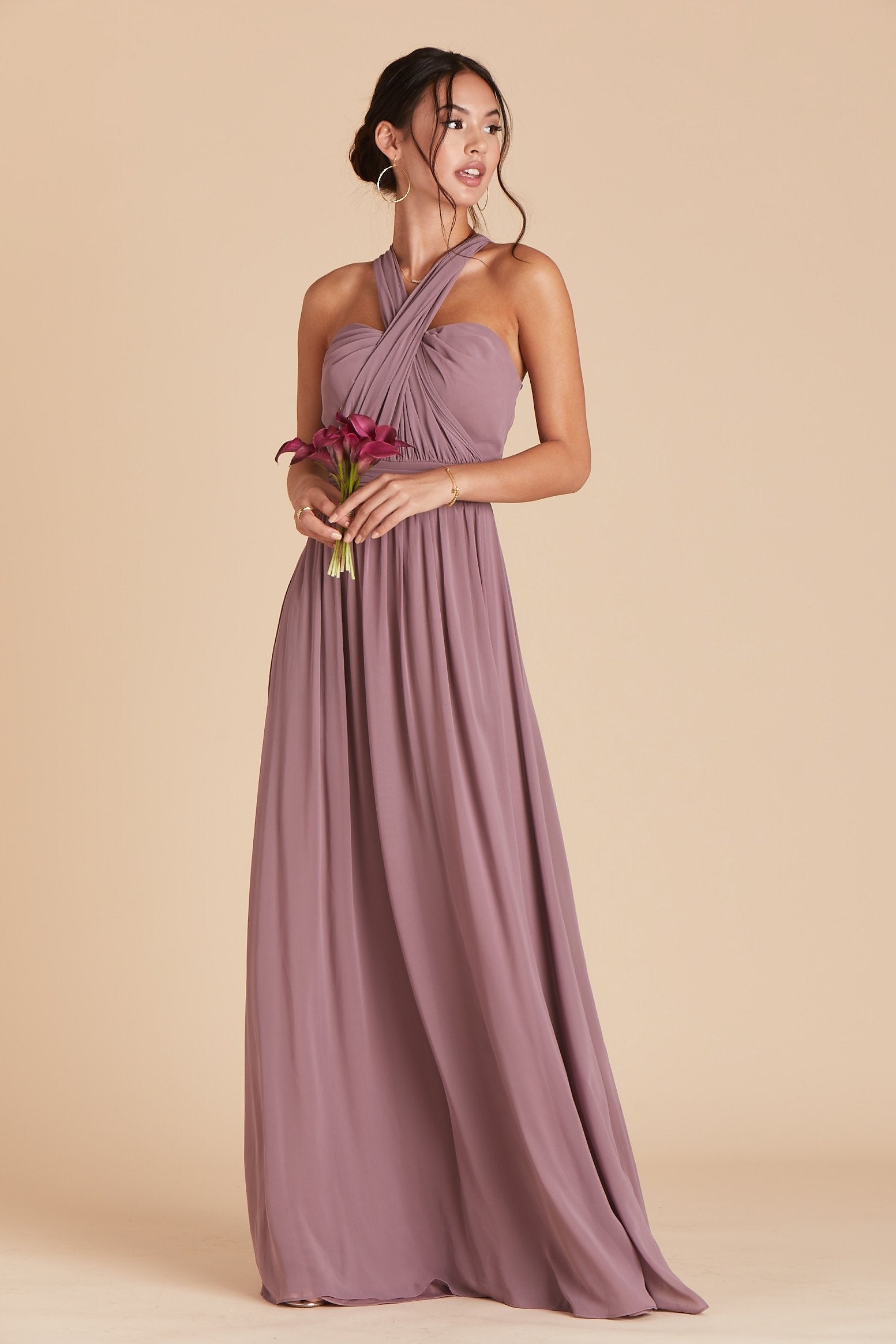 Convertible Bridesmaid Dress in Dark Mauve | Grace
