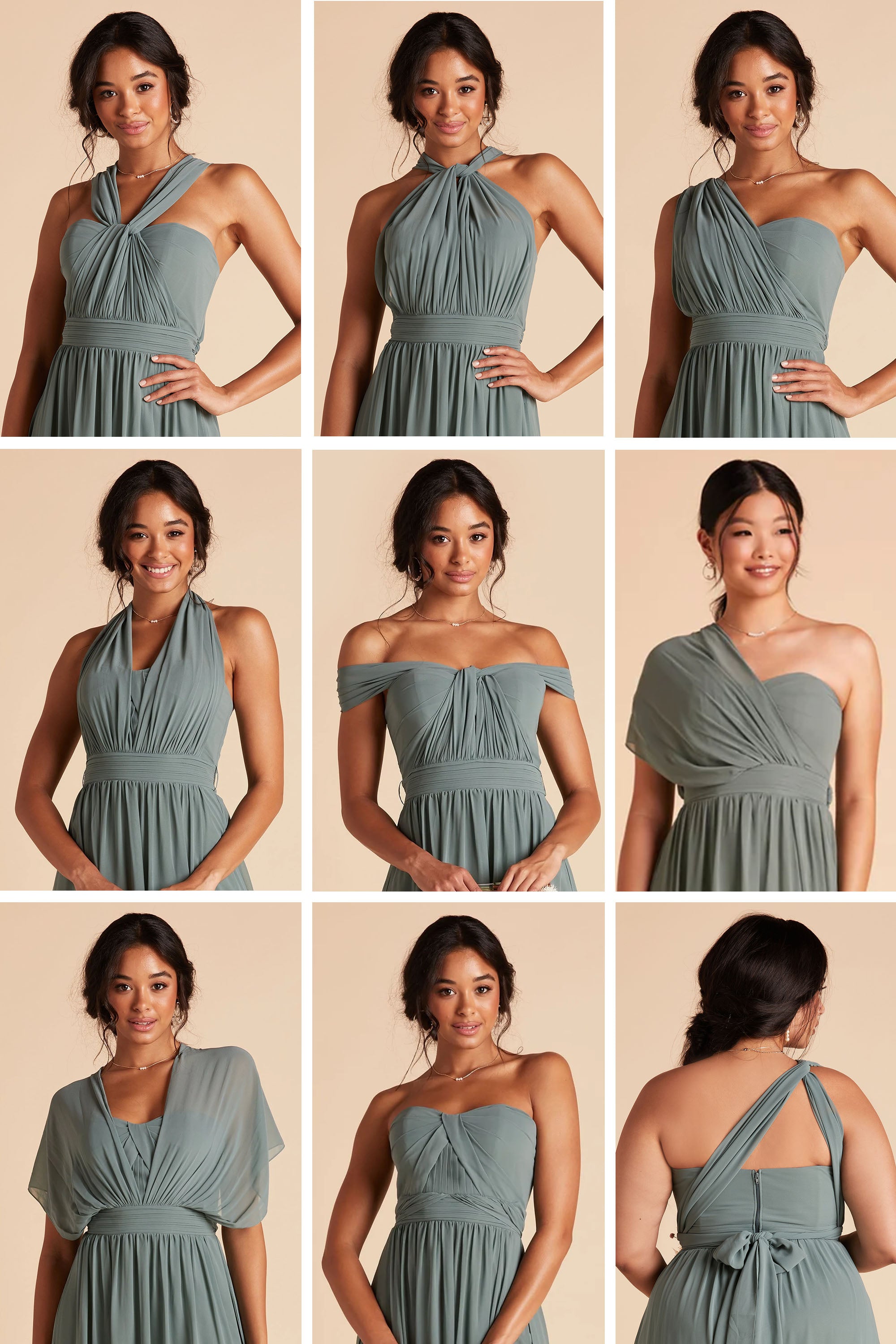 Convertible Bridesmaid Dress - Flowy & Multi-Way | Grace Desert Rose