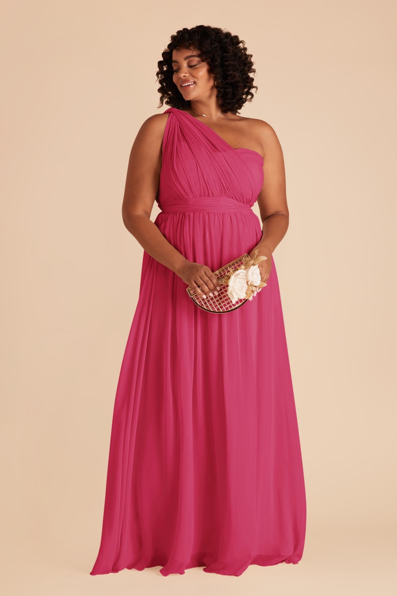 Convertible Bridesmaid Dress - Flowy & Multi-Way | Grace Fuchsia