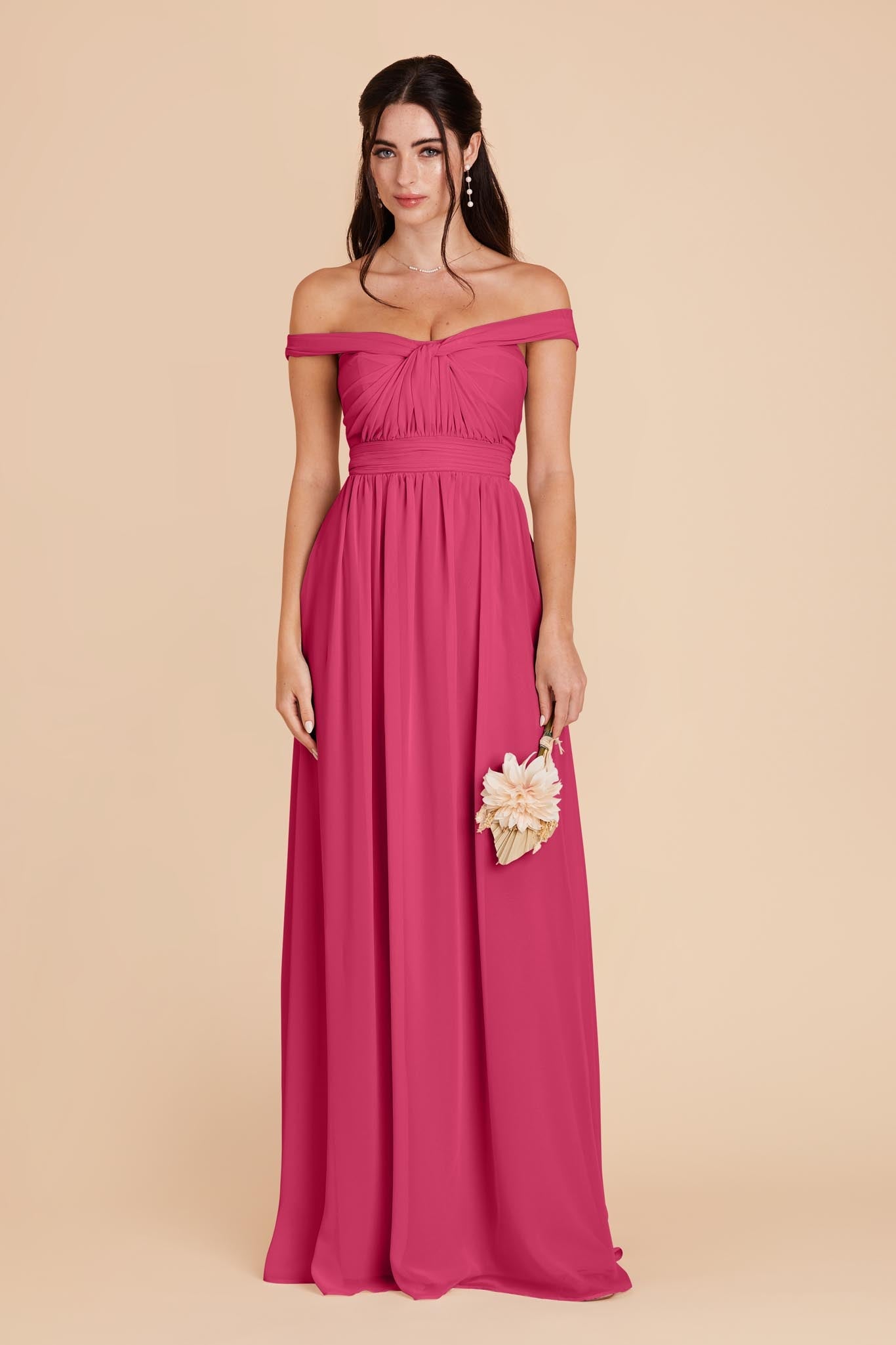 Convertible Bridesmaid Dress - Flowy & Multi-Way | Grace Fuchsia