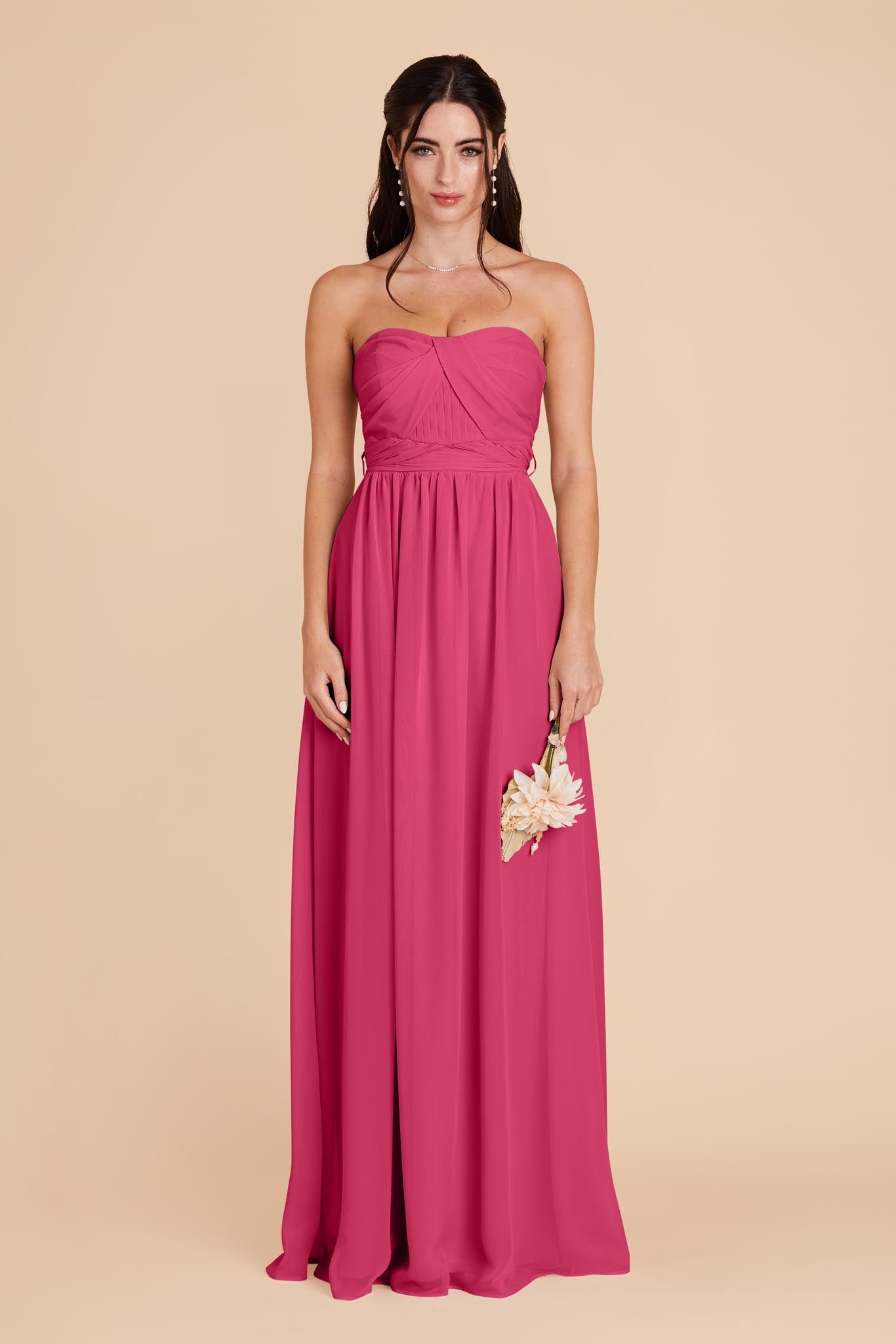 Convertible Bridesmaid Dress - Flowy & Multi-Way | Grace Fuchsia