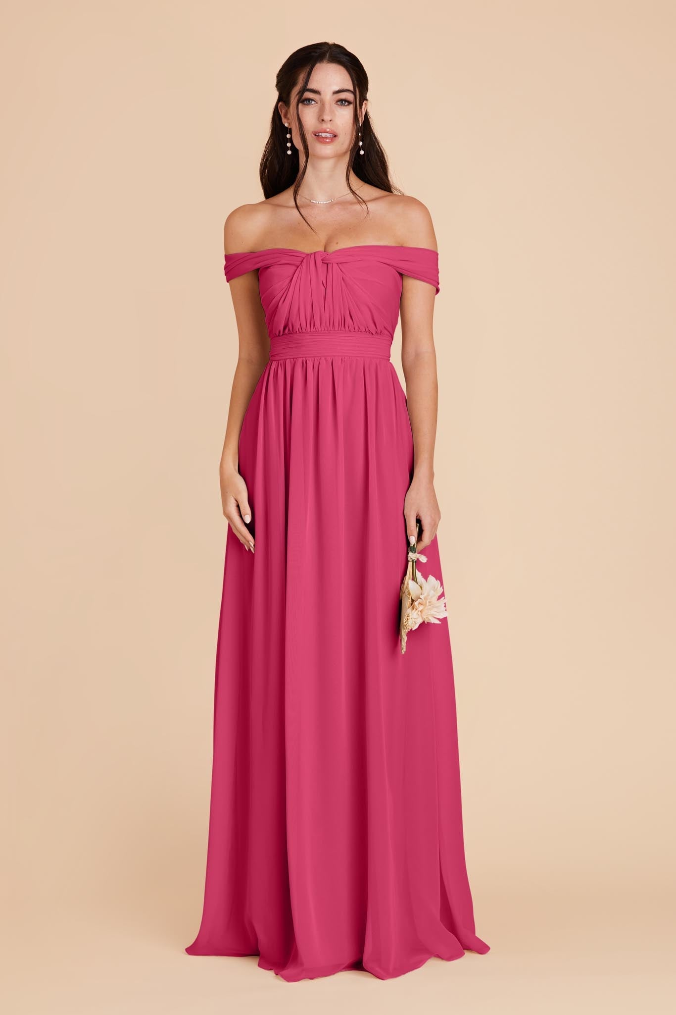 Convertible Bridesmaid Dress - Flowy & Multi-Way | Grace Fuchsia