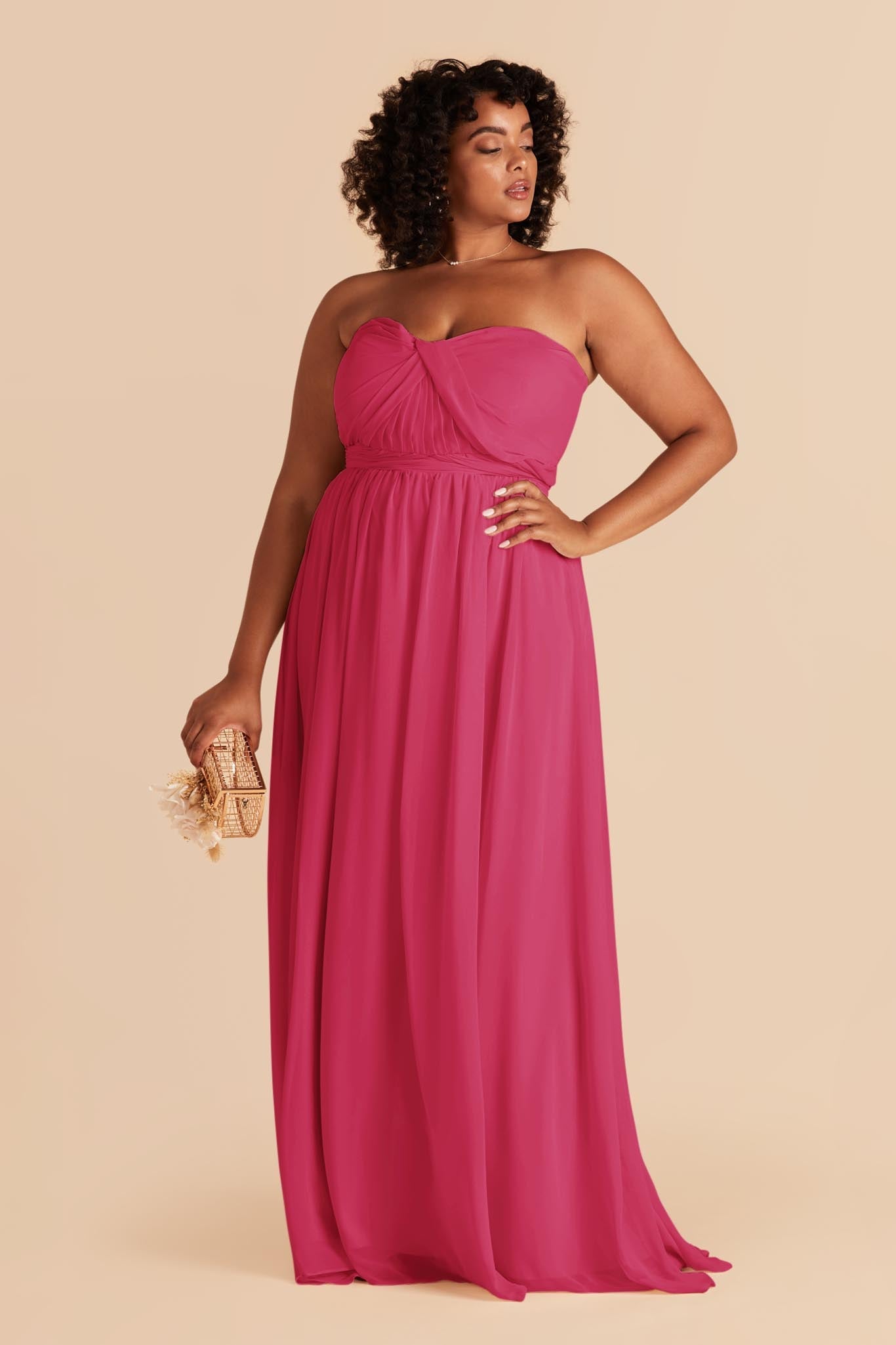 Convertible Bridesmaid Dress - Flowy & Multi-Way | Grace Fuchsia