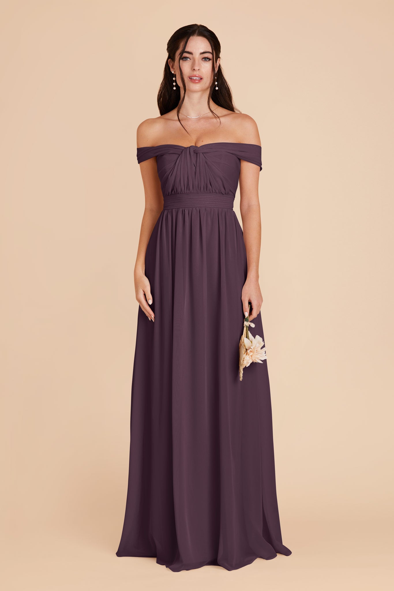 Convertible Bridesmaid Dress in Plum - 15+ Ways to Wear | Grace