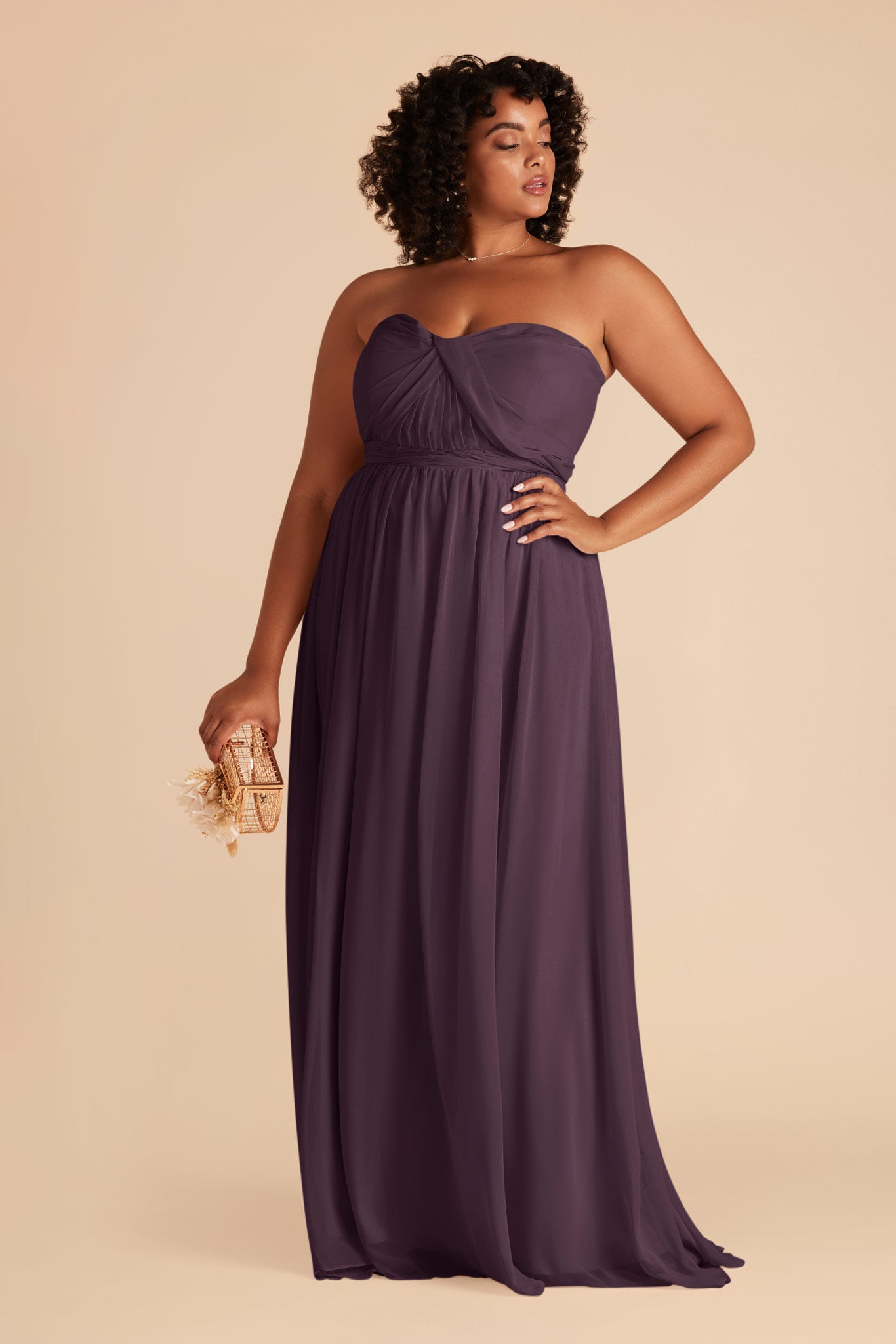 Convertible Bridesmaid Dress in Plum - 15+ Ways to Wear | Grace