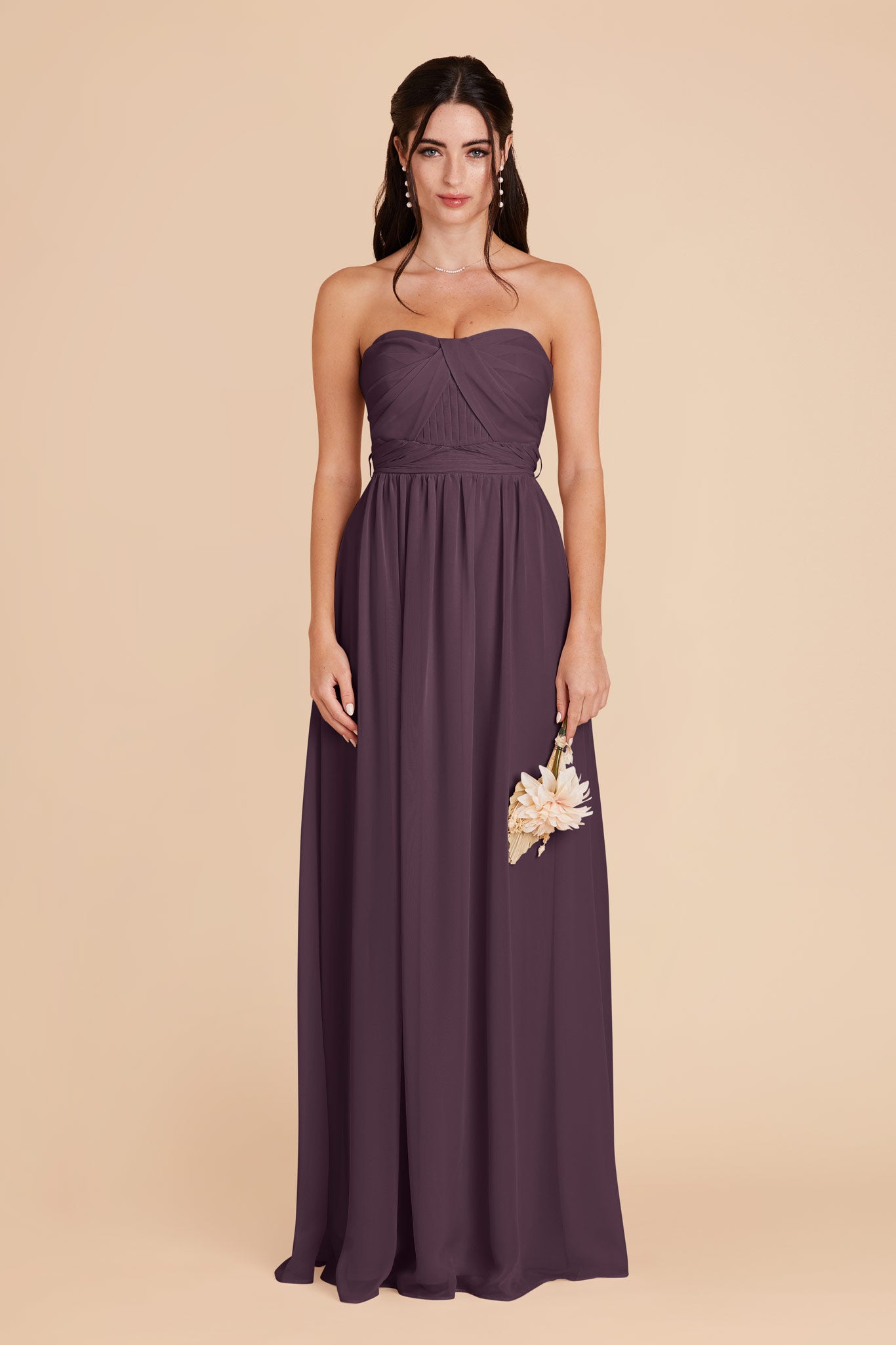 Convertible Bridesmaid Dress in Plum - 15+ Ways to Wear | Grace