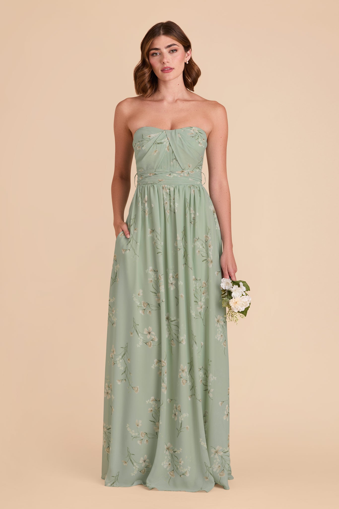 Convertible Bridesmaid Dress in Sage - Grace Le Fleur