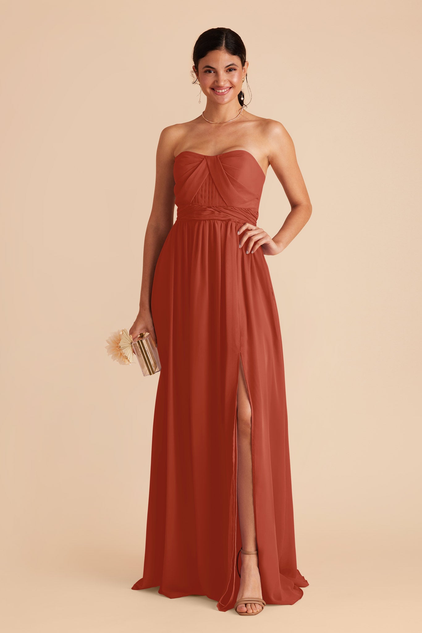 Convertible Bridesmaid Dress with Slit | Grace Auburn