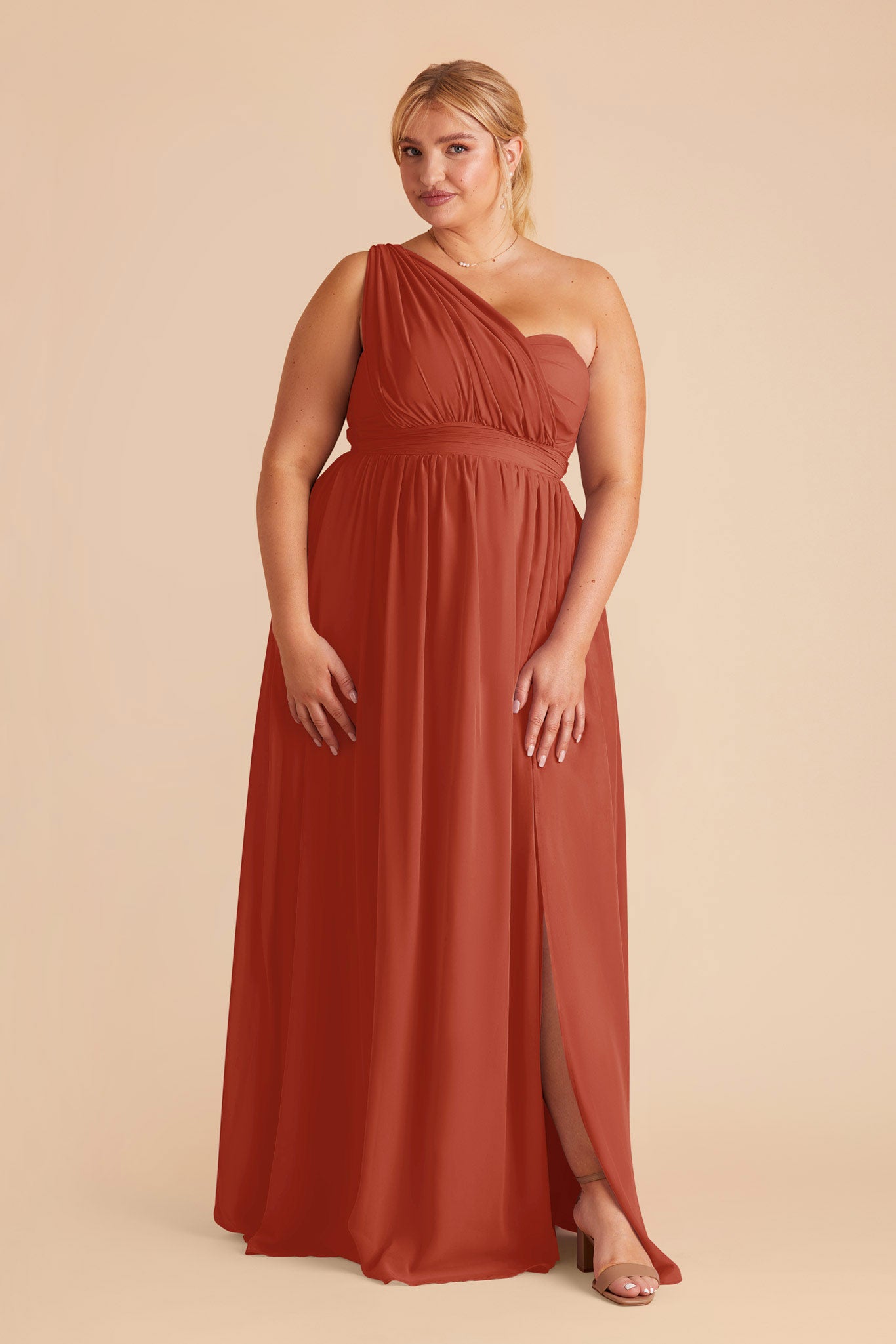 Convertible Bridesmaid Dress with Slit | Grace Auburn