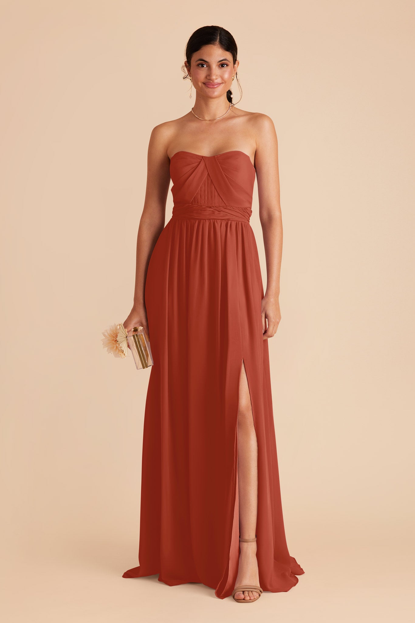 Convertible Bridesmaid Dress with Slit | Grace Auburn