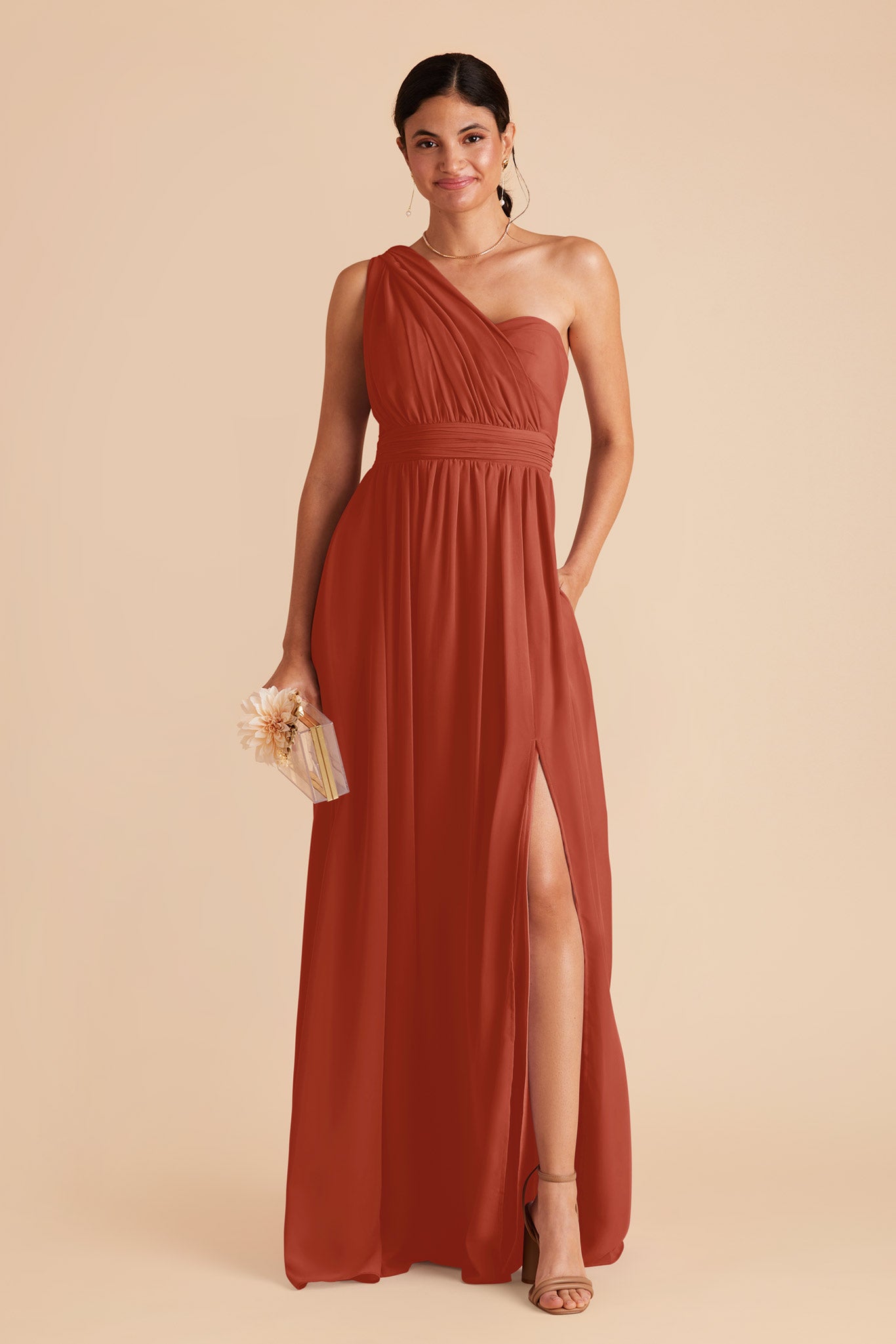 Convertible Bridesmaid Dress with Slit | Grace Auburn