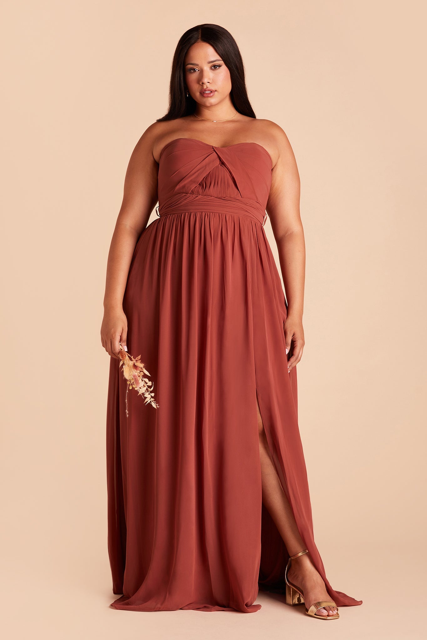 Convertible Bridesmaid Dress with Slit - Grace