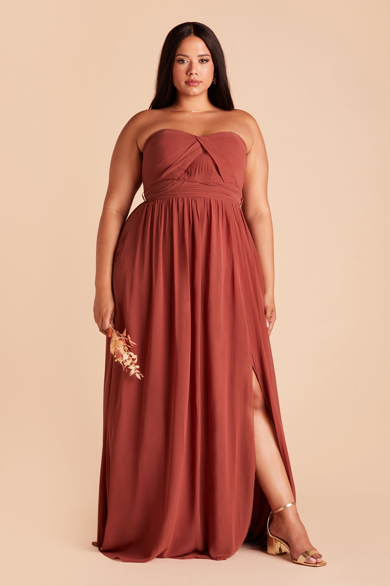 Convertible Bridesmaid Dress with Slit - Grace