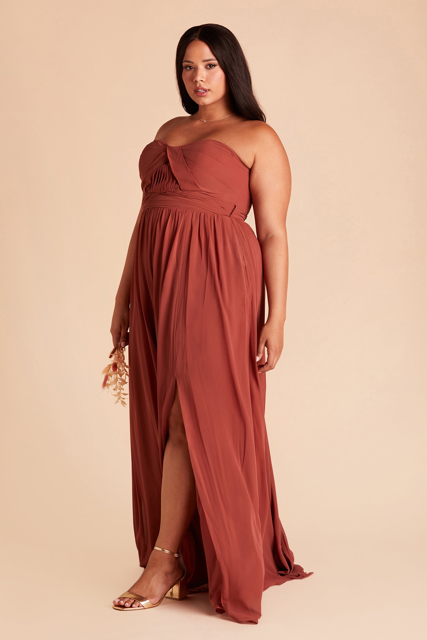 Convertible Bridesmaid Dress with Slit - Grace