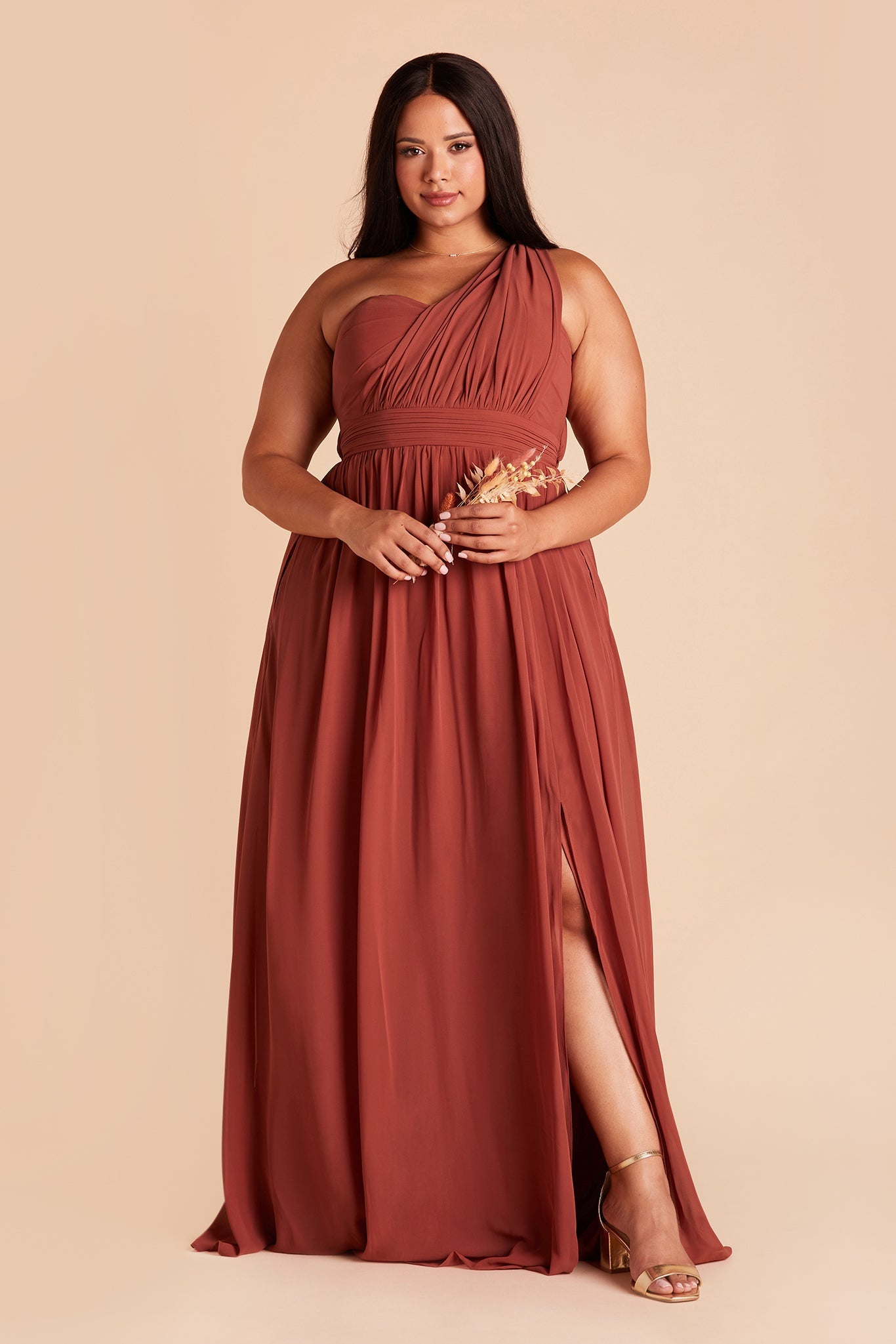 Convertible Bridesmaid Dress with Slit - Grace