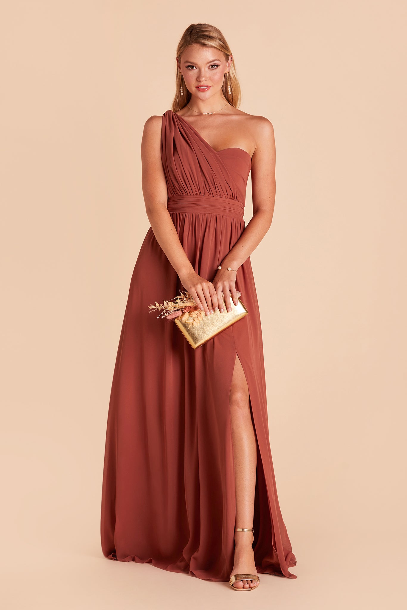 Convertible Bridesmaid Dress with Slit - Grace