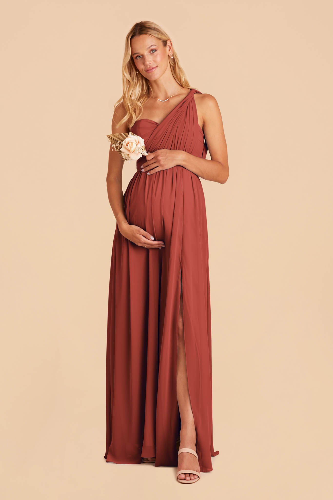Convertible Bridesmaid Dress with Slit - Grace