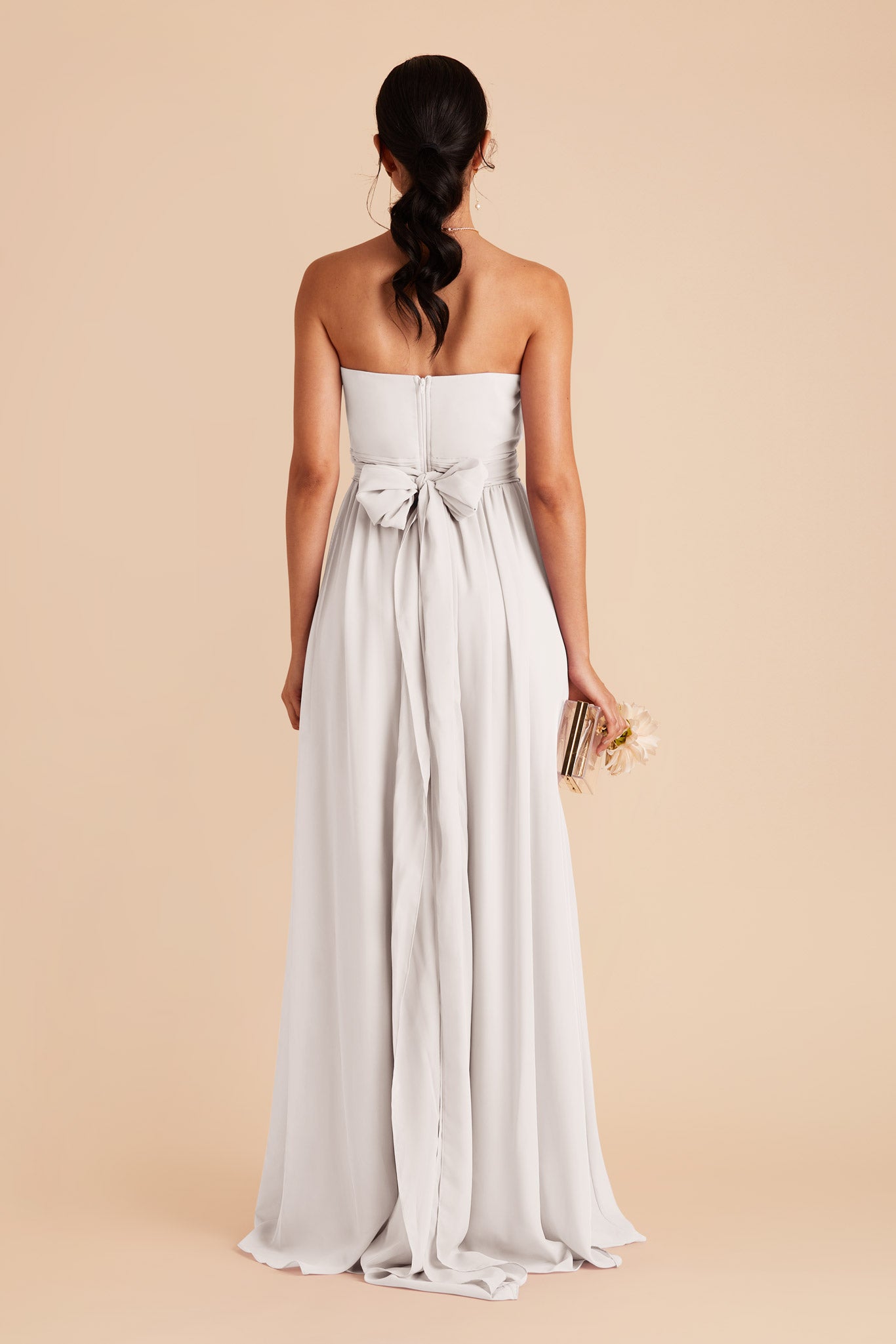 Convertible Bridesmaid Dress with Slit - Grace | Flowy & White