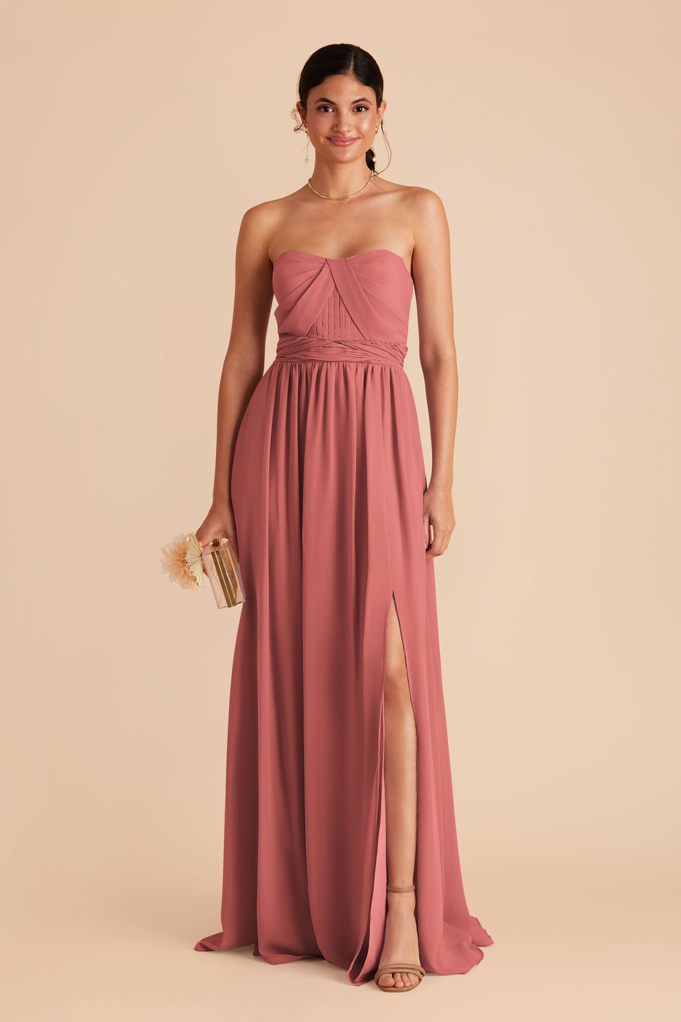 Convertible Bridesmaid Dress with Slit - Grace | Wild Rose
