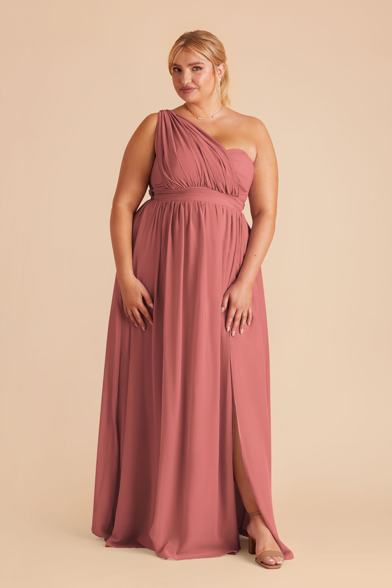 Convertible Bridesmaid Dress with Slit - Grace | Wild Rose