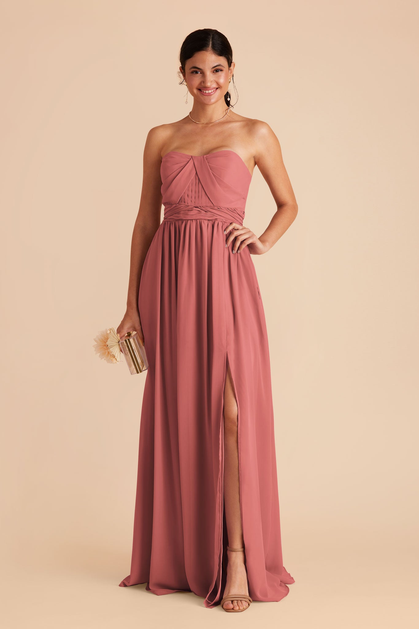 Convertible Bridesmaid Dress with Slit - Grace | Wild Rose