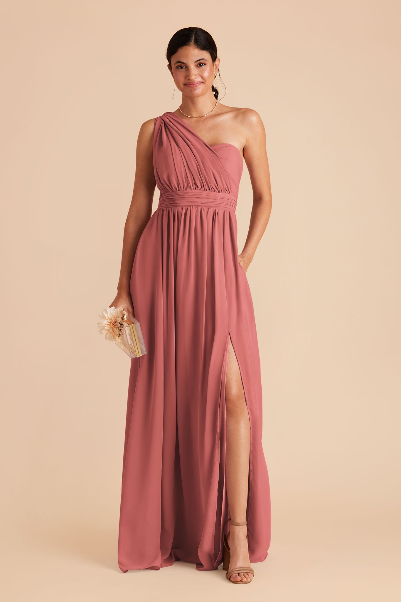 Convertible Bridesmaid Dress with Slit - Grace | Wild Rose