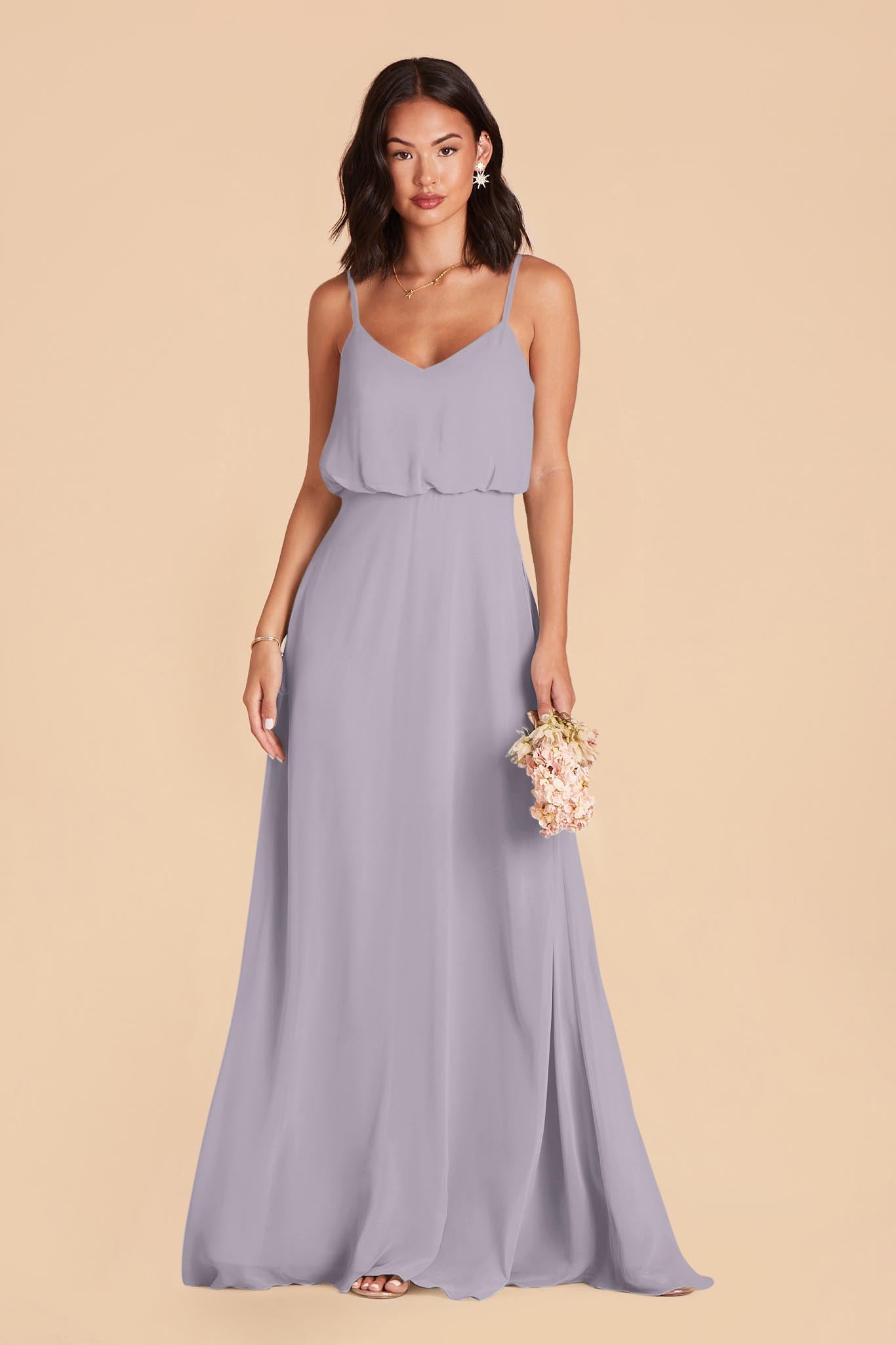Blouson Bridesmaid Dress in Dusty Lilac | Gwennie