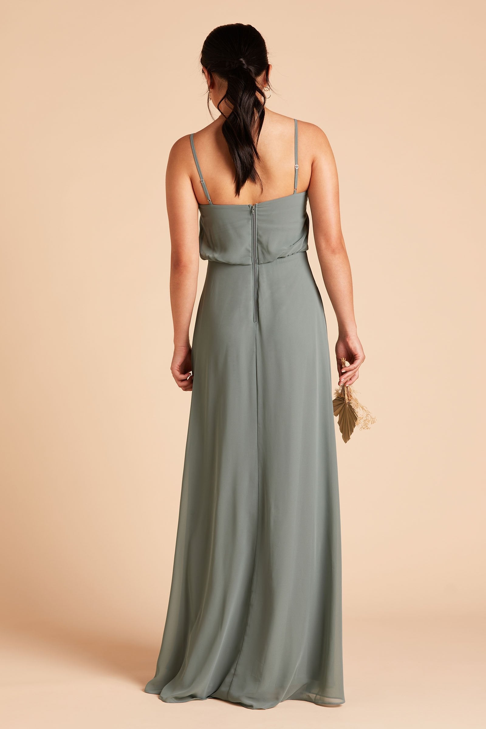 Blouson Bridesmaid Dress in Sea Glass | Gwennie