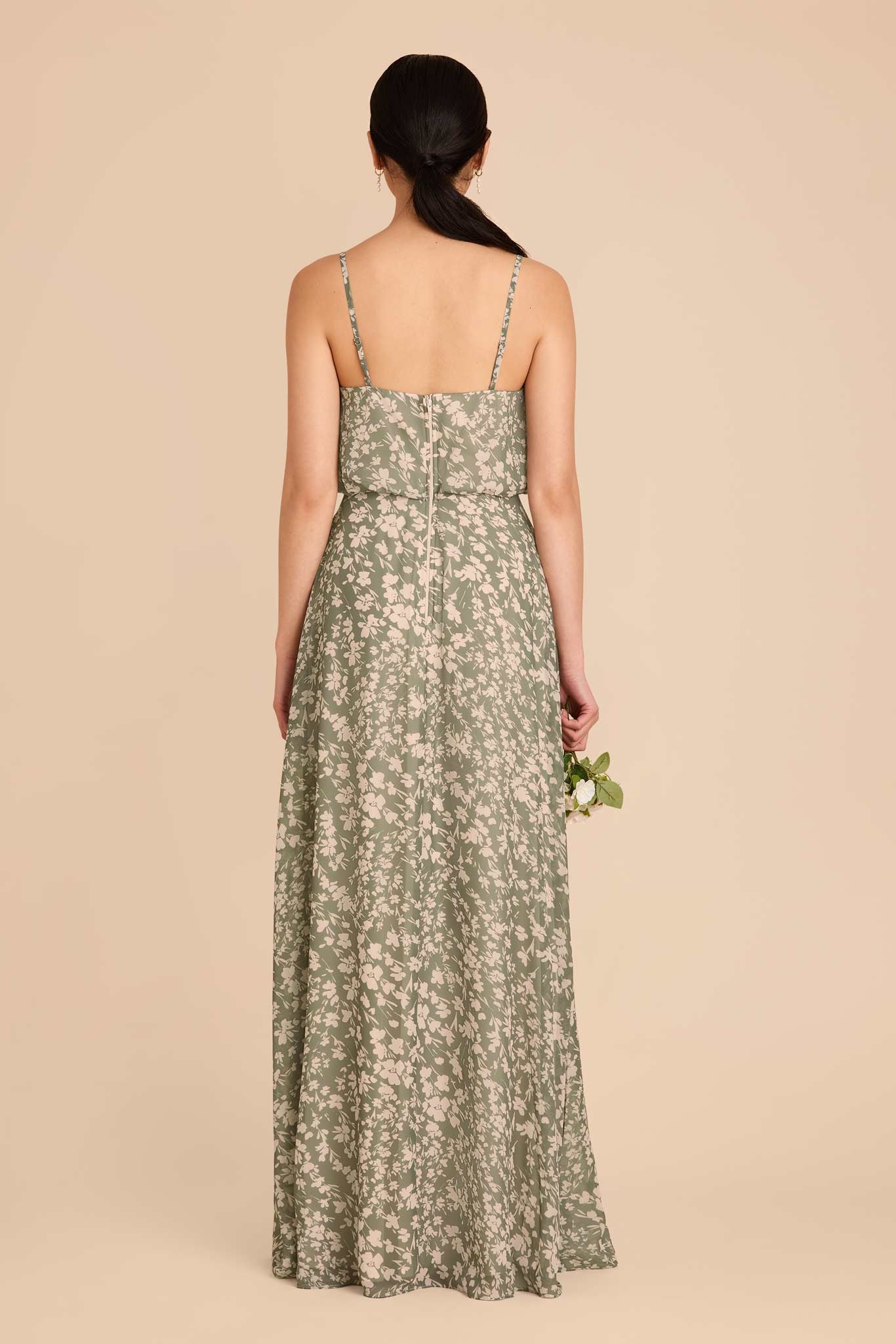 Blouson Bridesmaid Dress with Floral Design | Gwennie Thyme