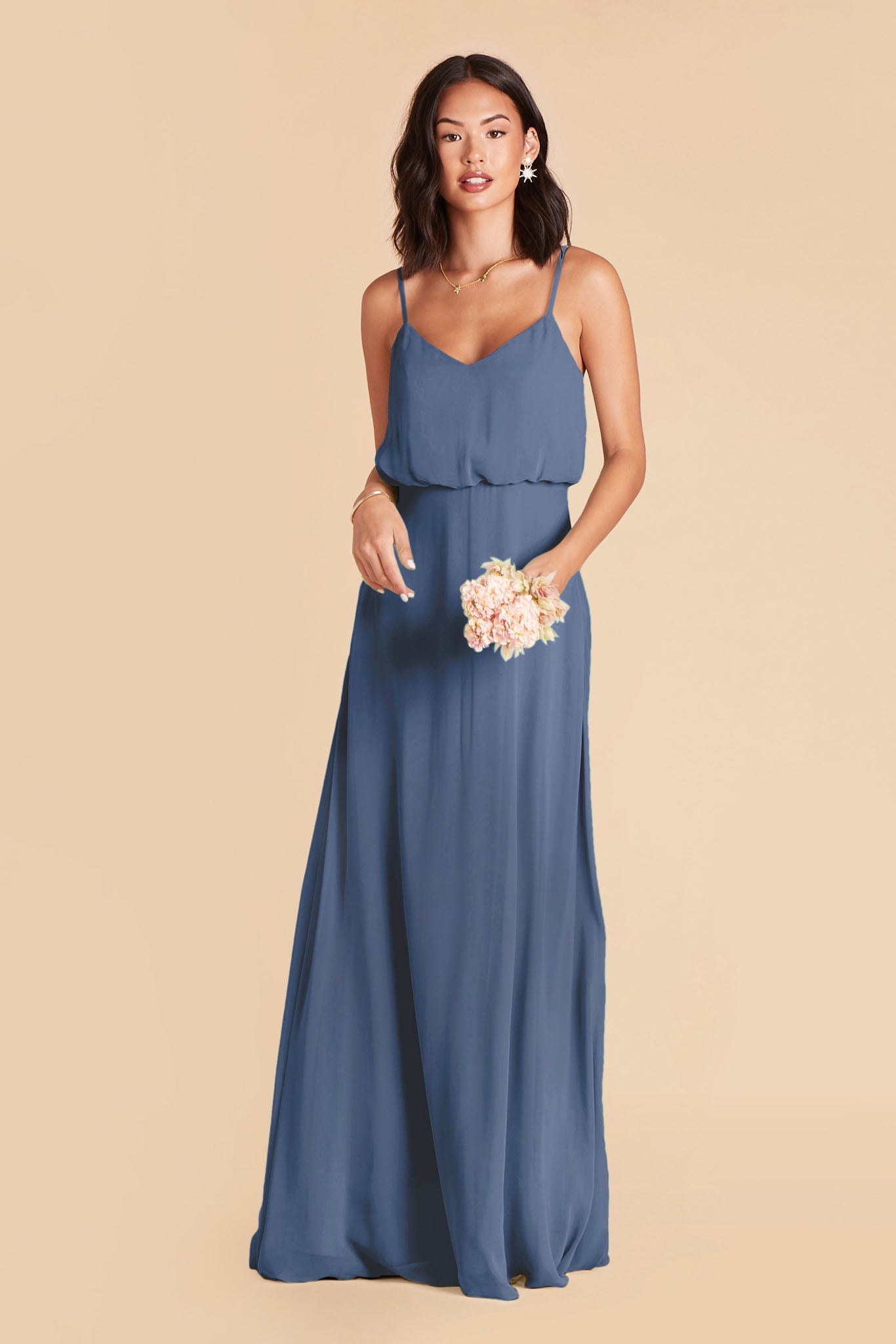 Classic Blouson Bridesmaid Dress | Gwennie Twilight