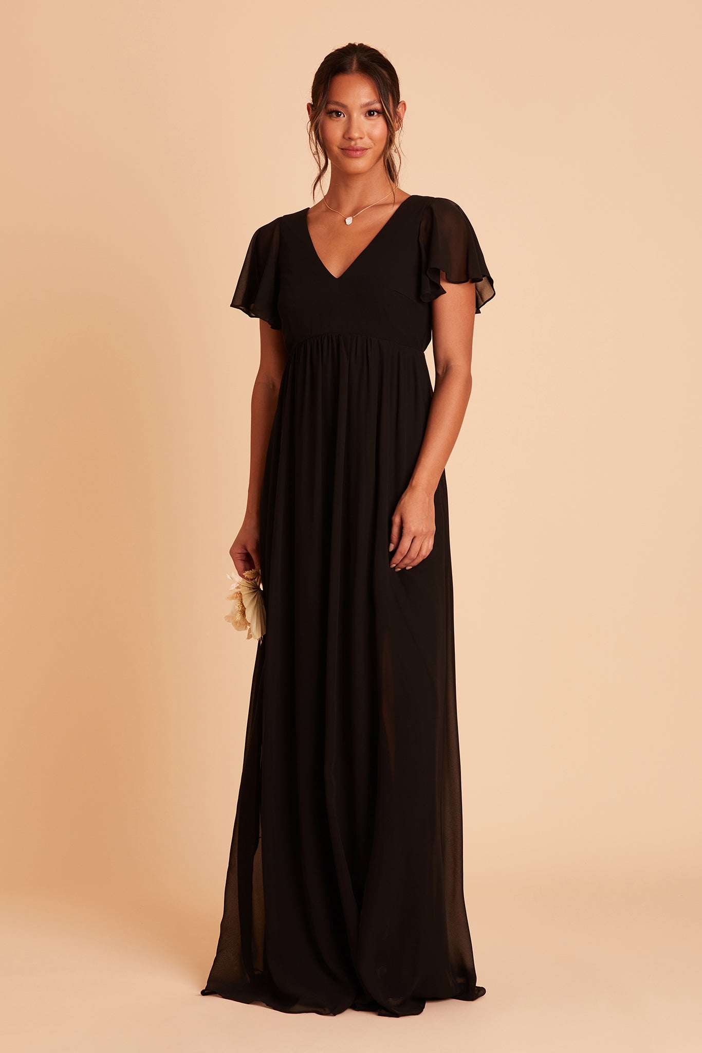 Flutter Sleeve Empire Gown for Maternity | Hannah Empire Dress