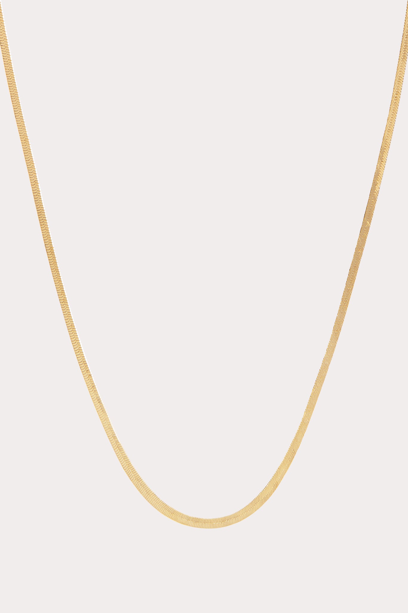 Gold Herringbone Necklace for Women | Hoxton Jewelry