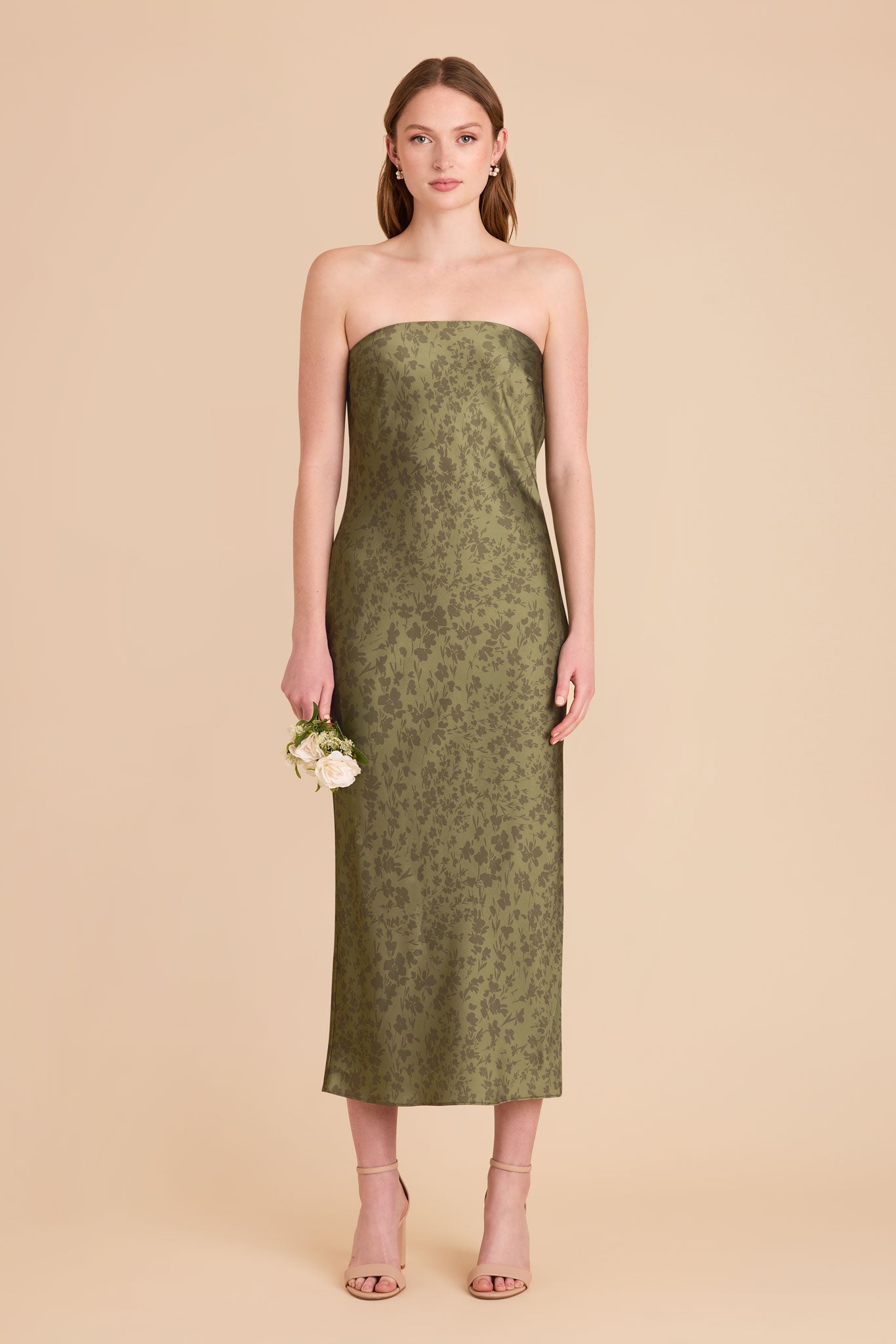 Matte Satin Slip Dress with Cowl Back & Removable Straps | Isla