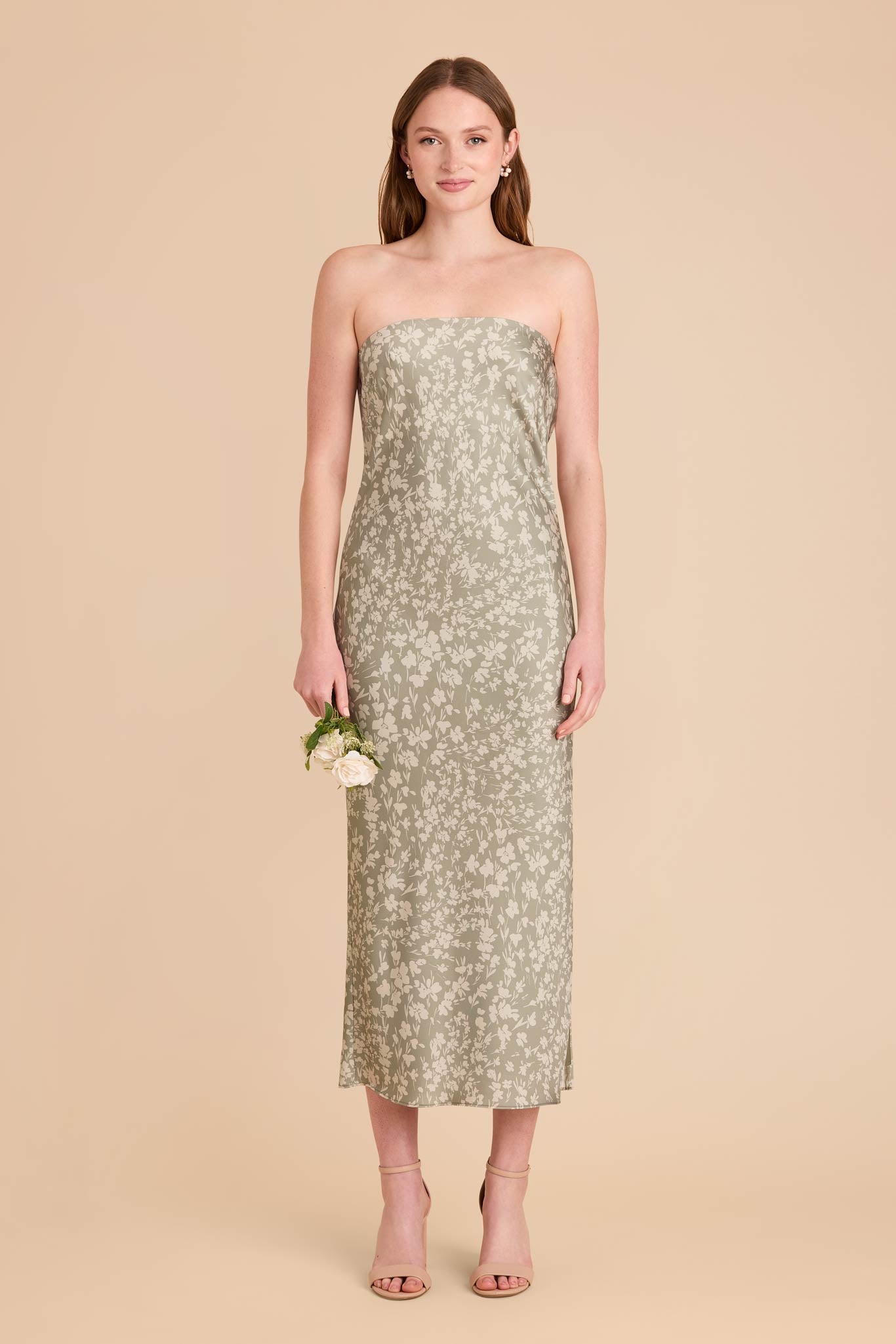 Matte Satin Dress with Cowl Back & Removable Straps | Isla
