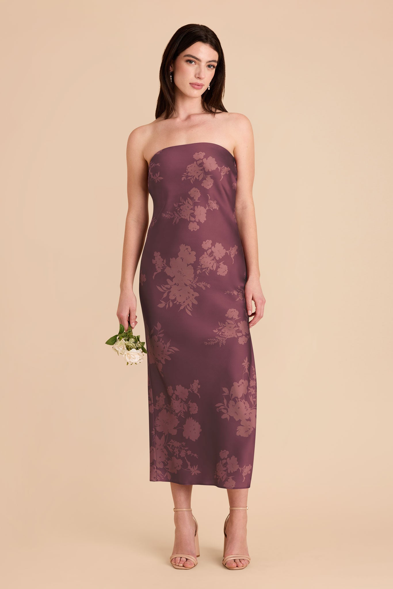 Matte Satin Gown with Cowl Back & Removable Straps | Isla Dress